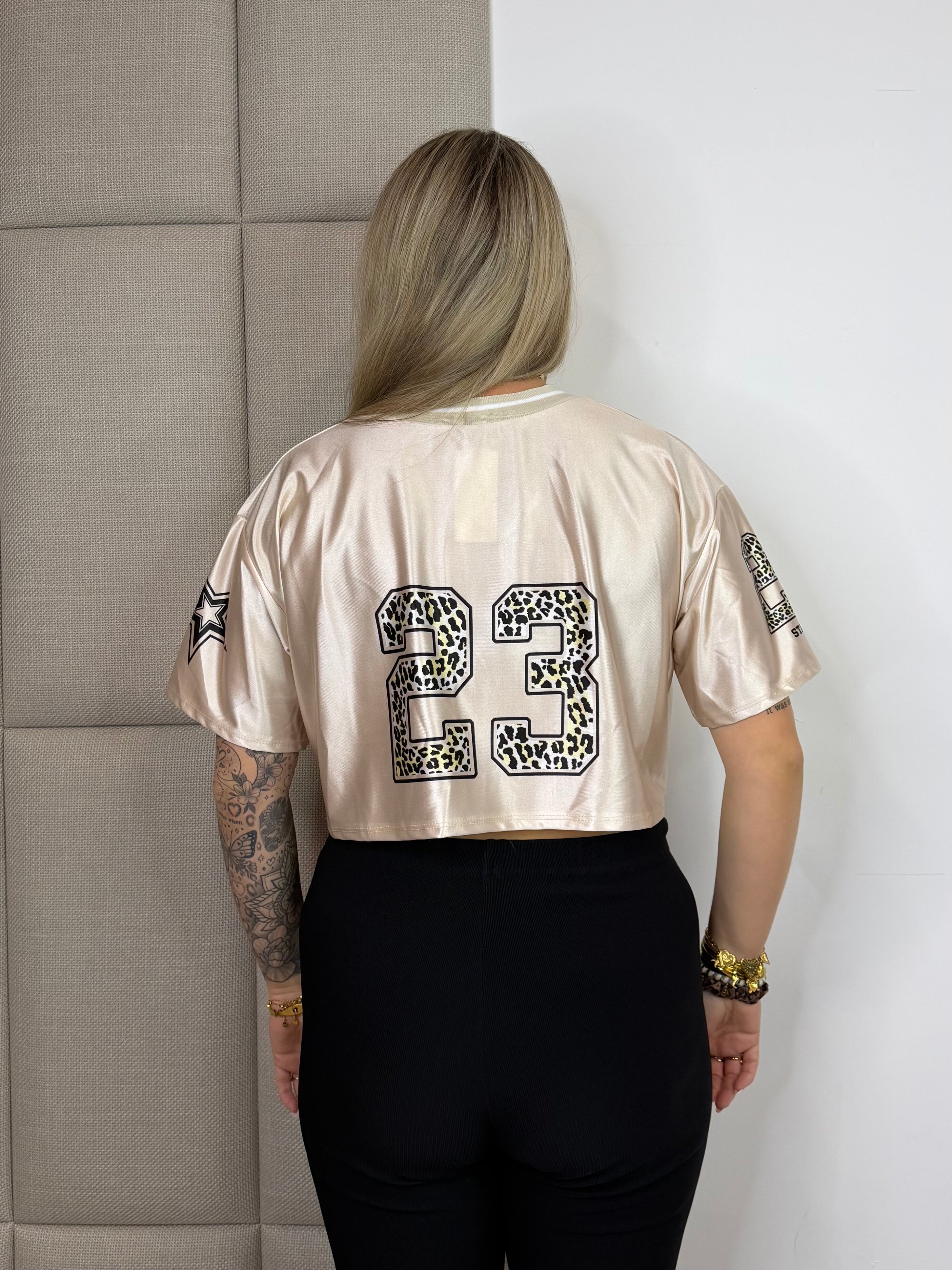 Genius Jersey Top - Beige