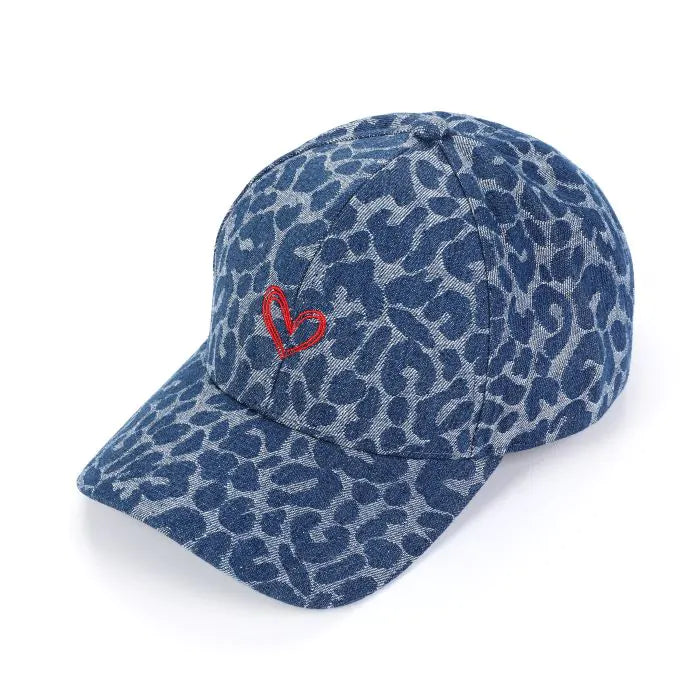 Leopard with Heart Pet - Jeans Donker Blauw