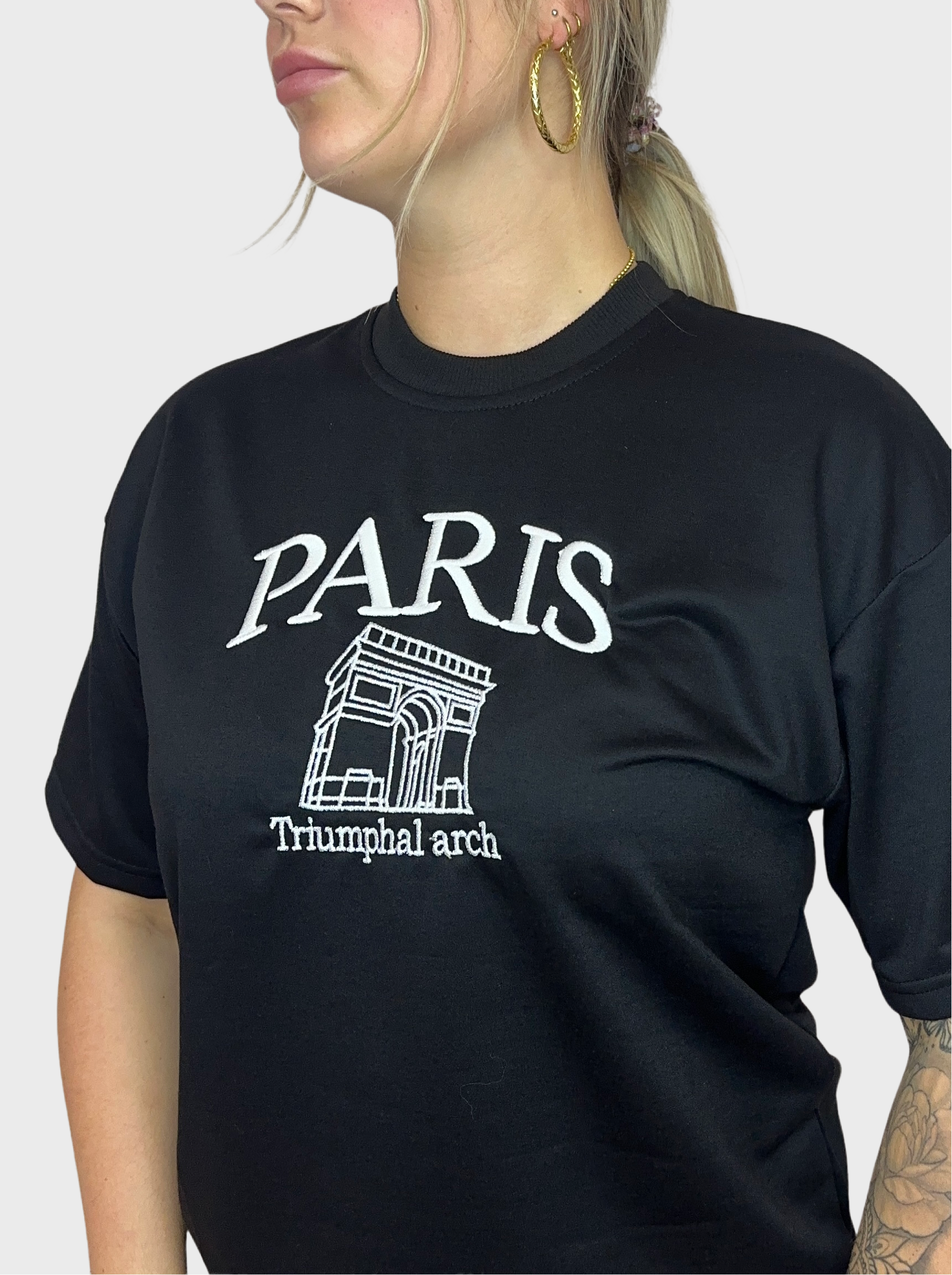 Paris Basic T-Shirt - Zwart