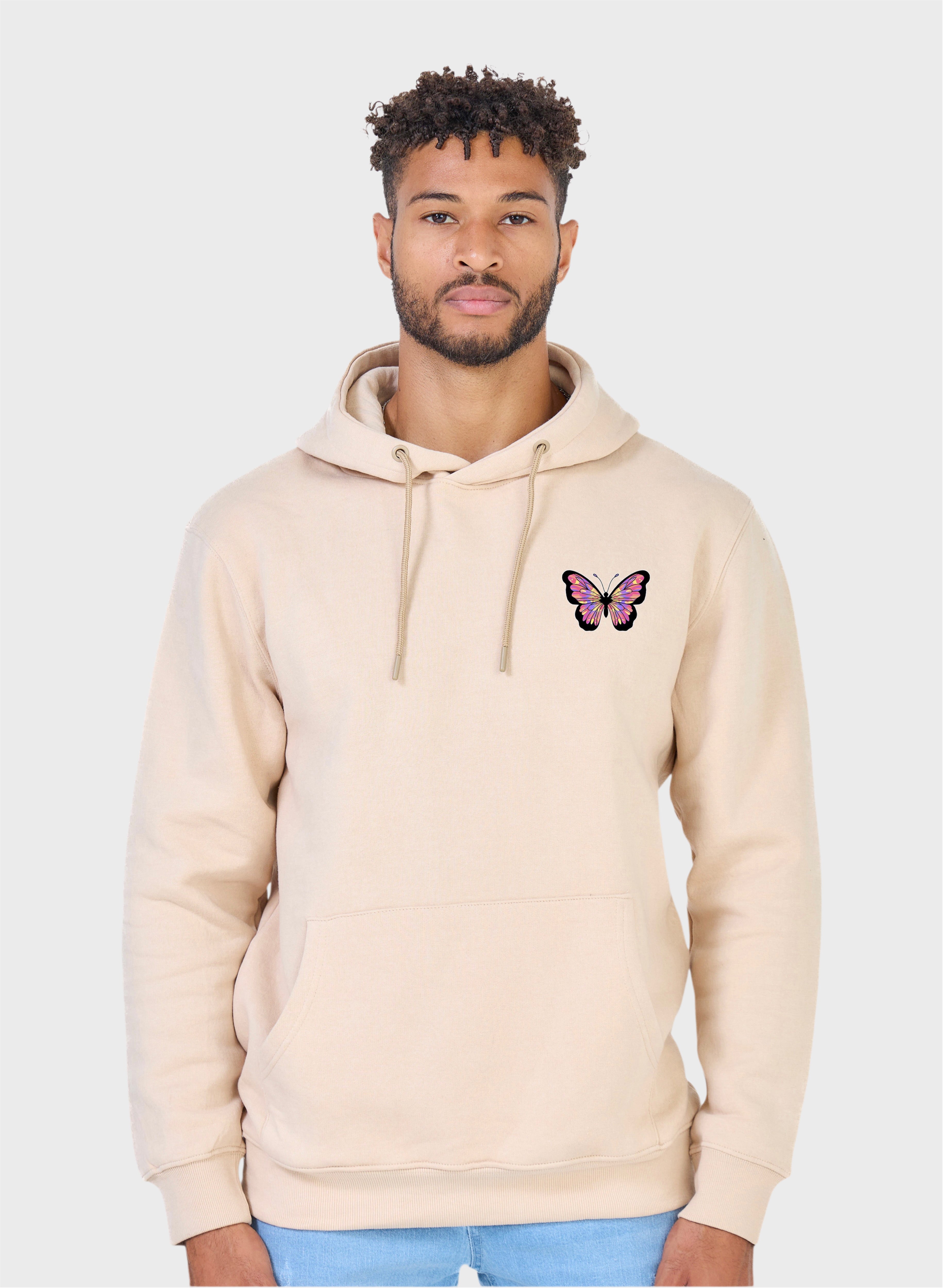 Butterfly Hoodie - Beige