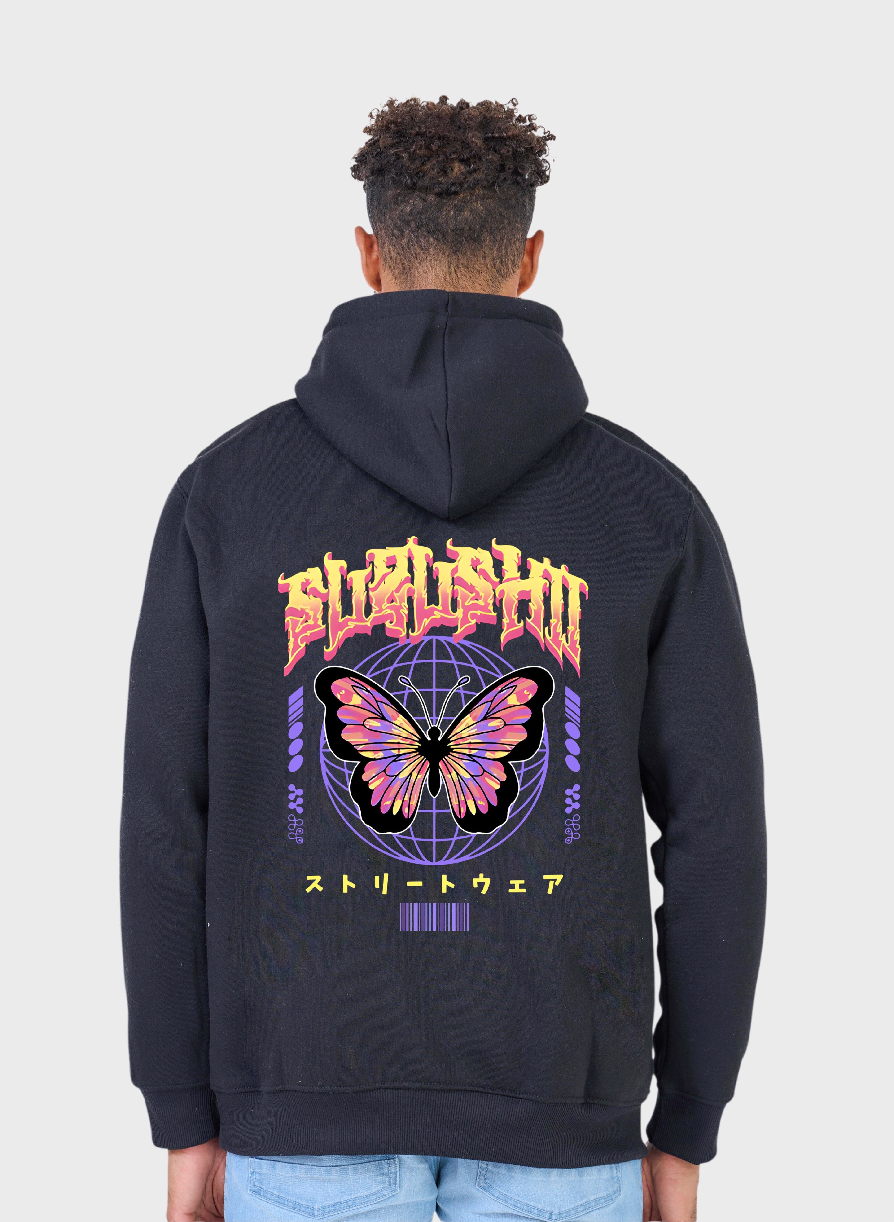 Butterfly Hoodie - Zwart