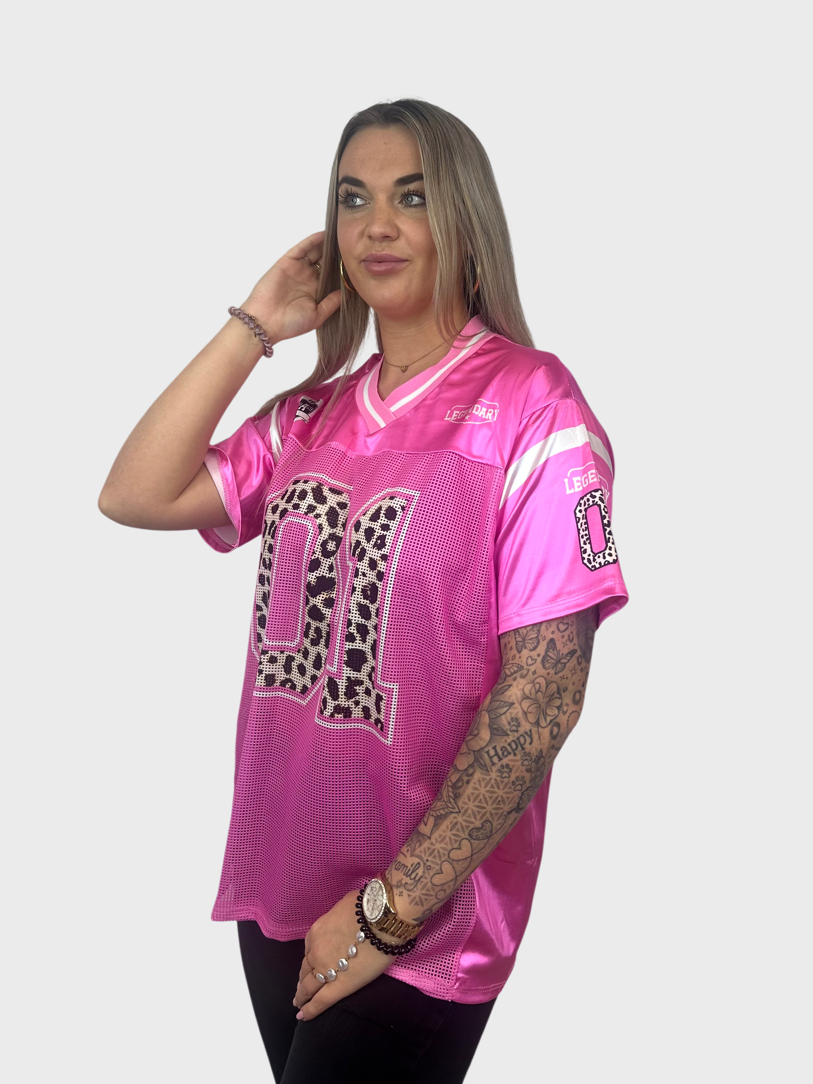 Legendary Jersey T-Shirt - Fuchsia Roze