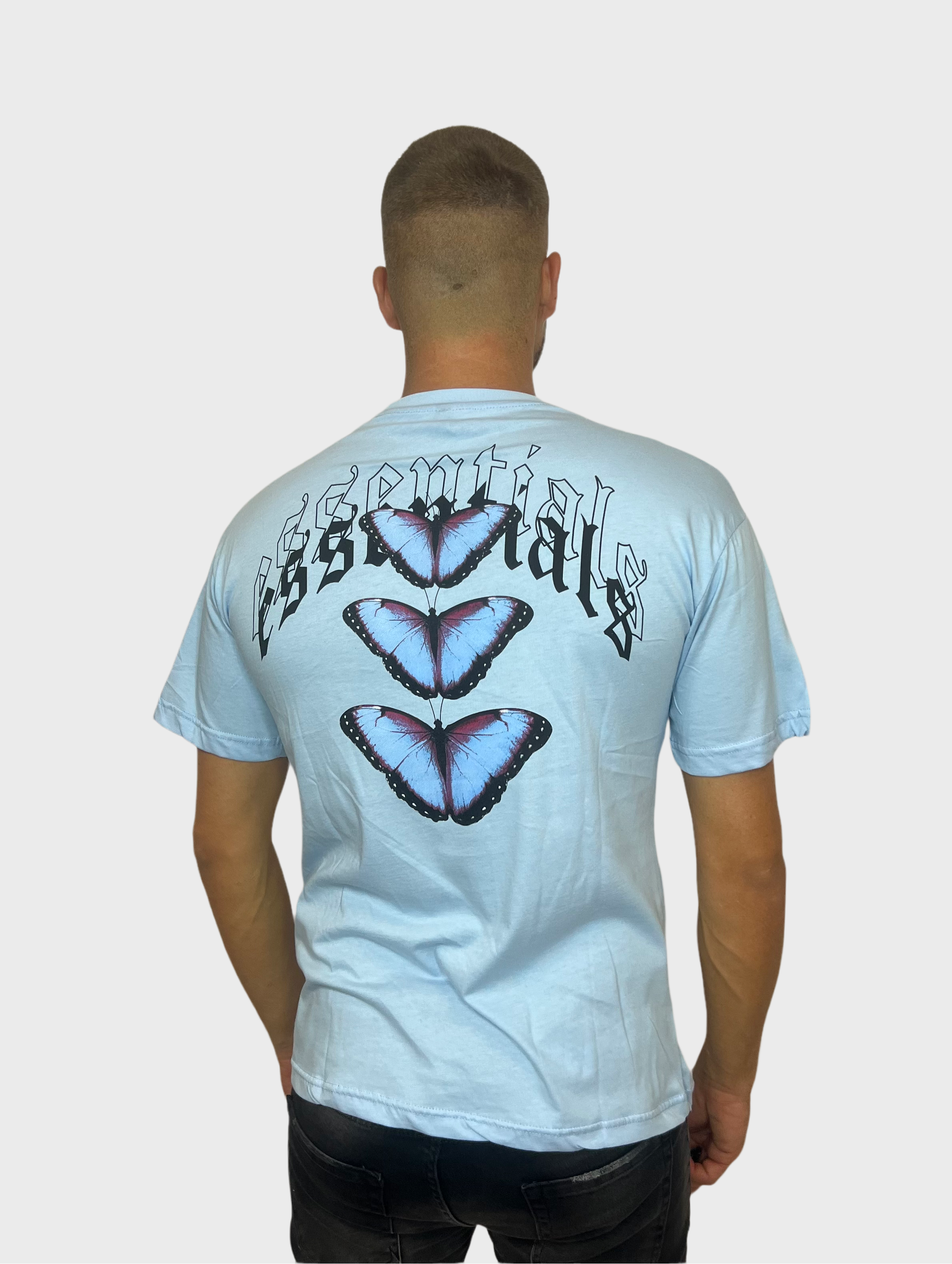 Essentials Butterfly T-Shirt - Baby Blauw