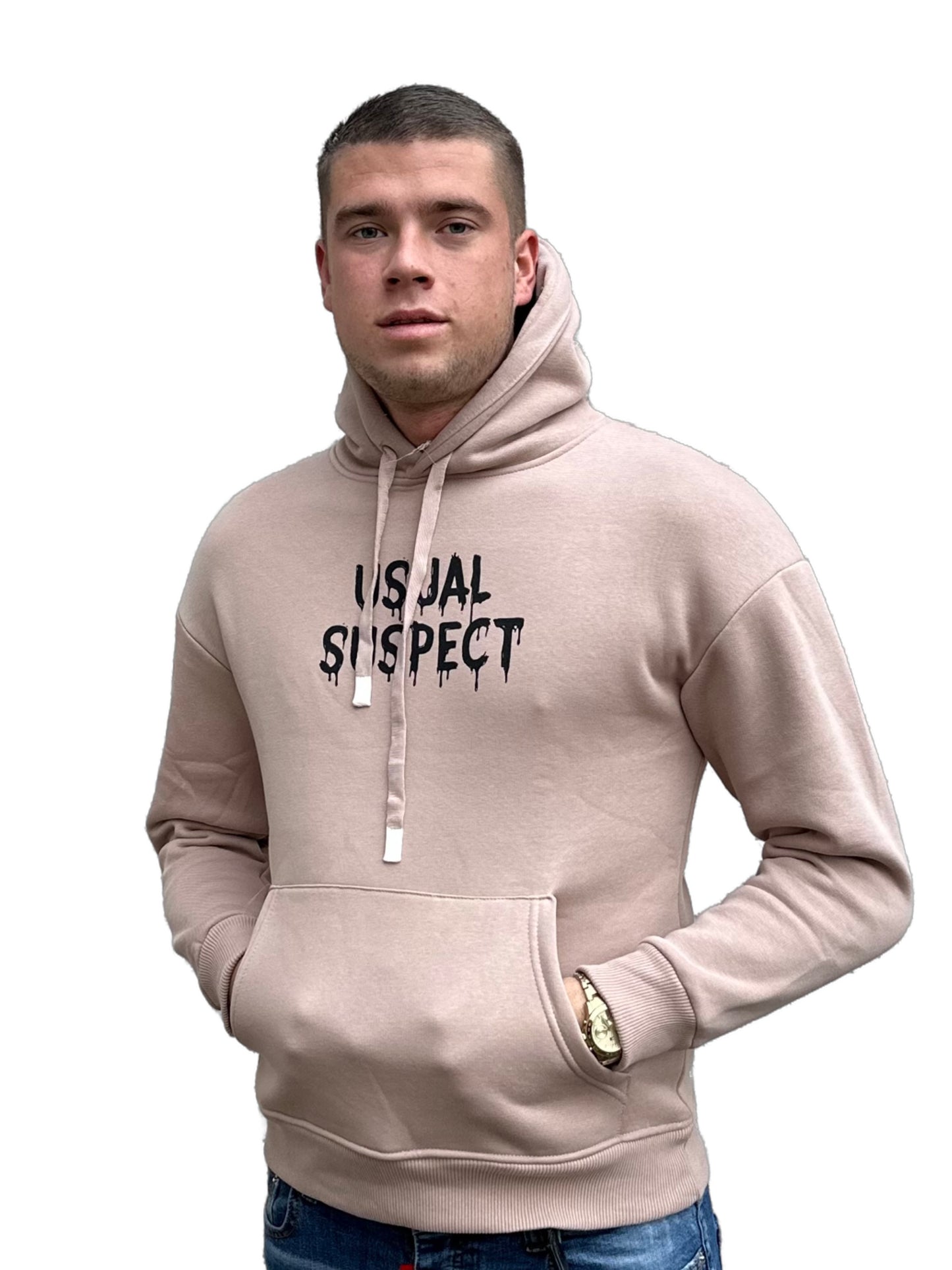 Usual Suspect Hoodie - Nude