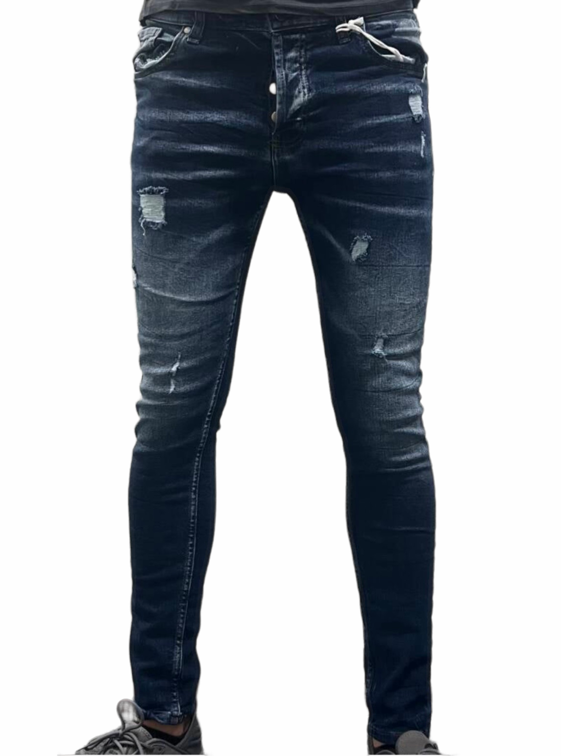 Light Slim Fit Jean - Blauw - Flexxfashion Flexxfashion Light Slim Fit Jean - Blauw