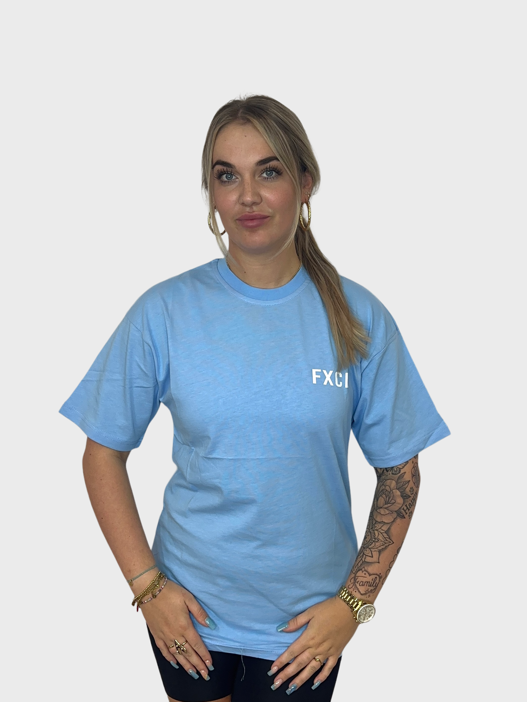 Fxck T-Shirt - Baby Blauw