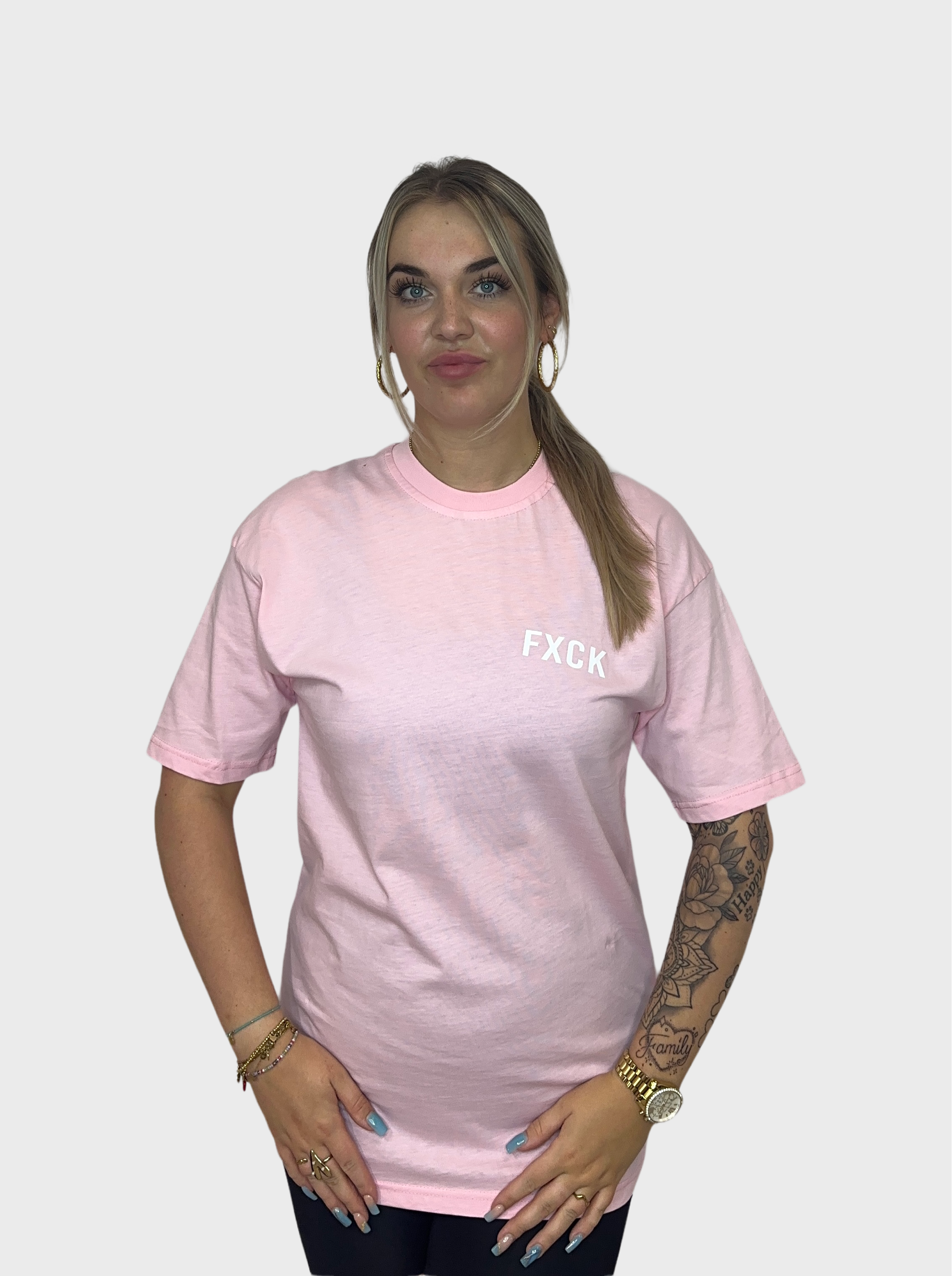 Fxck T-Shirt - Baby Roze