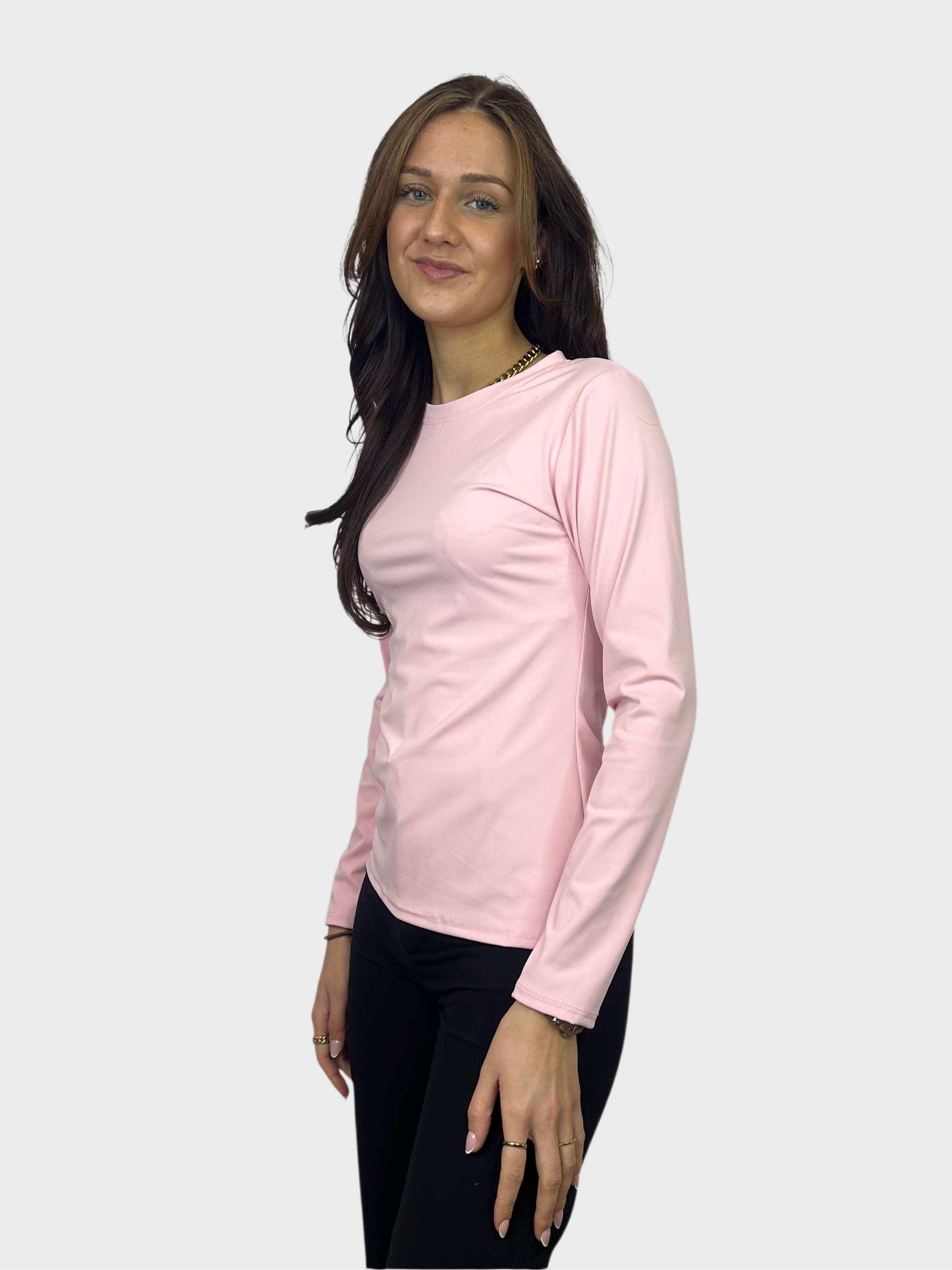 Basic Longsleeve Top - Roze