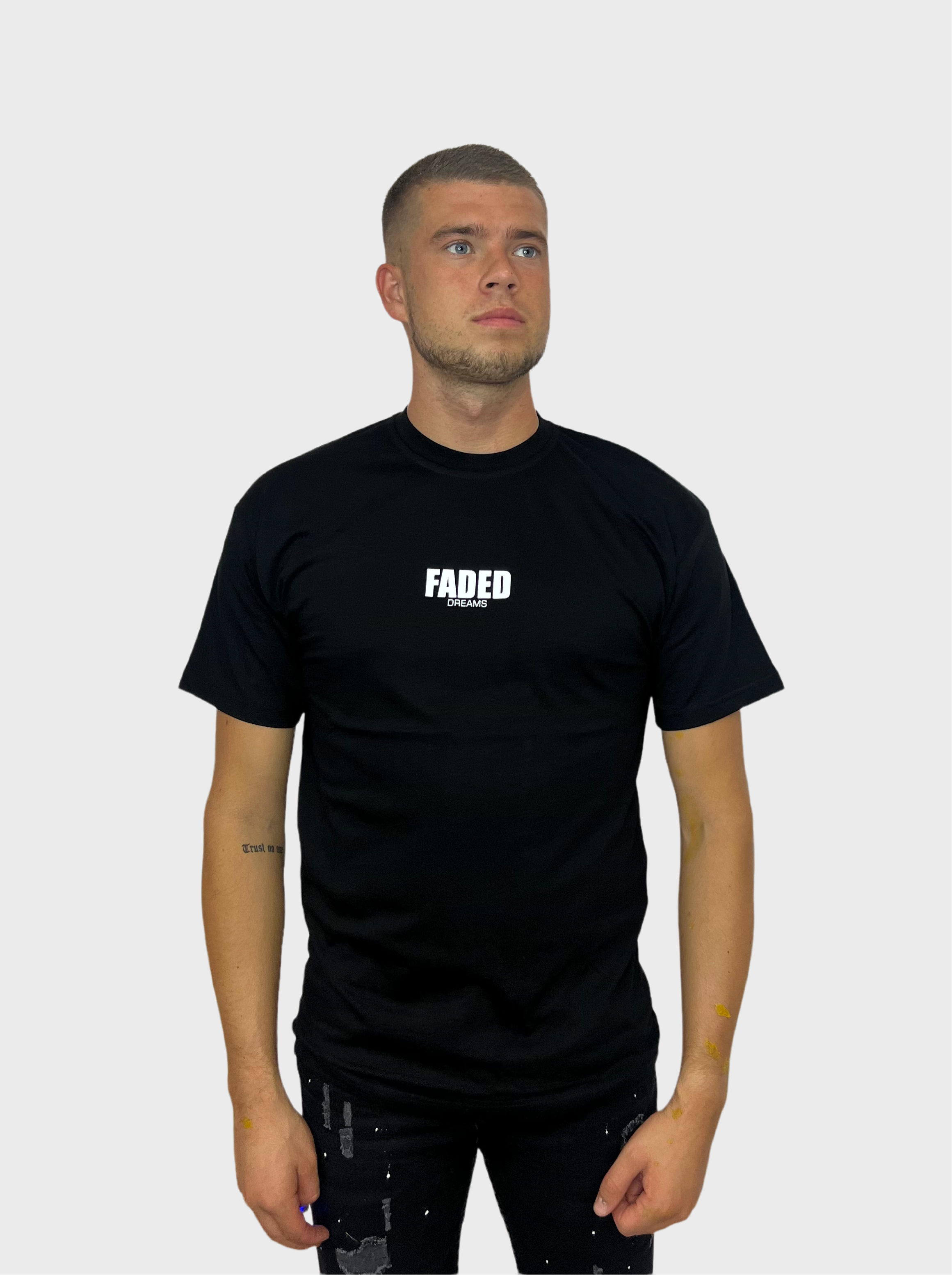 Faded T-Shirt - Zwart