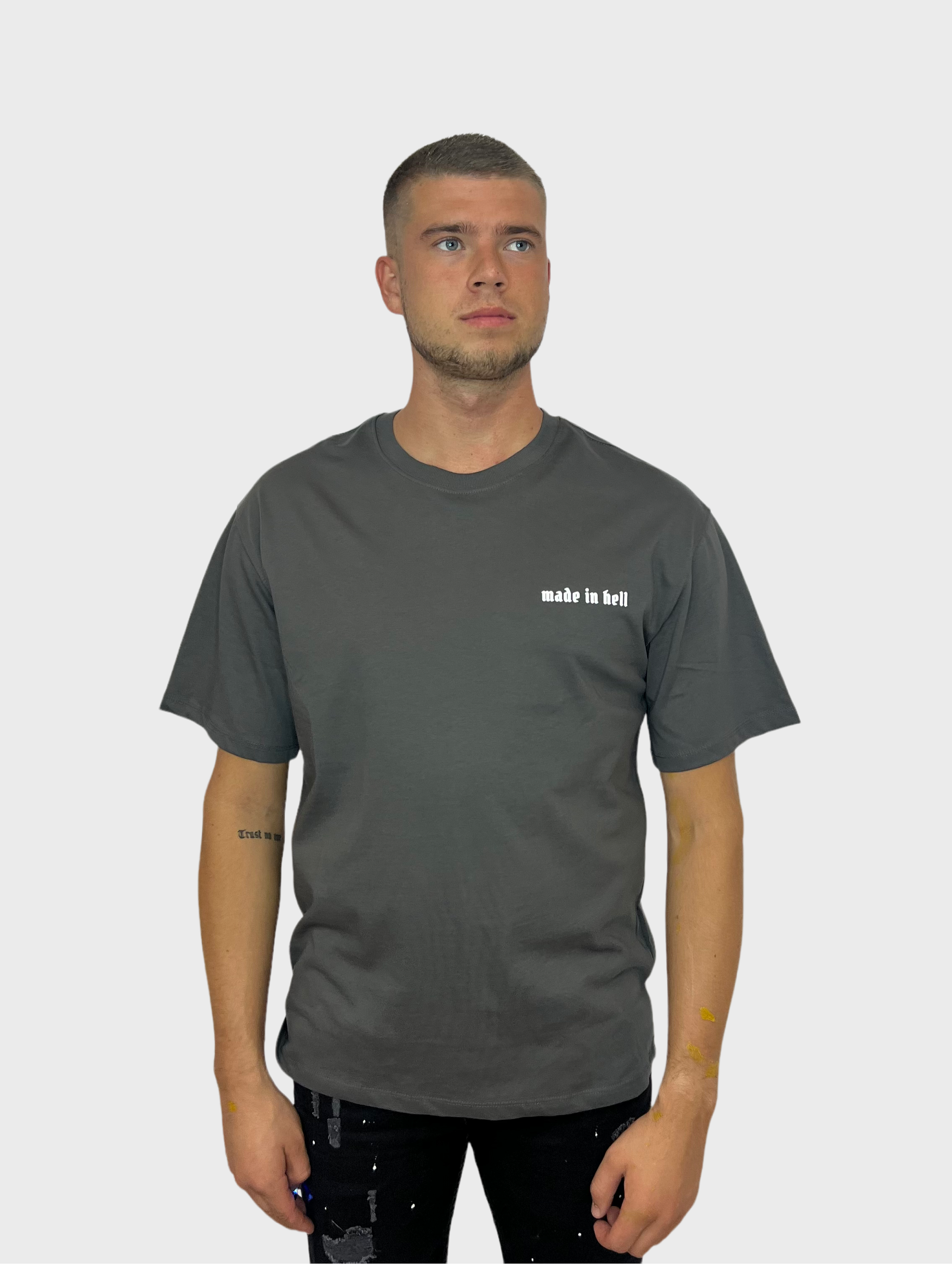 Made in Hell T-Shirt - Grijs