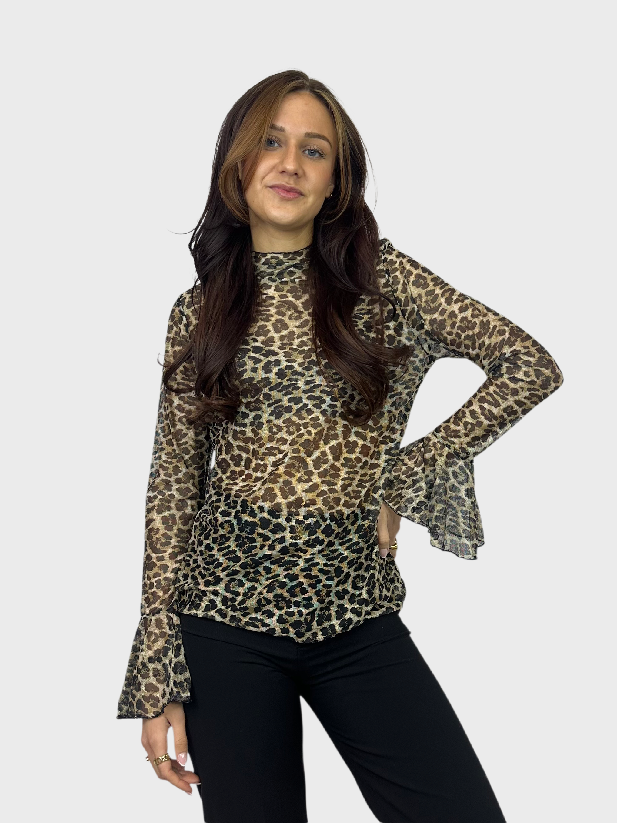 Stefanie Top - Leopard Bruin