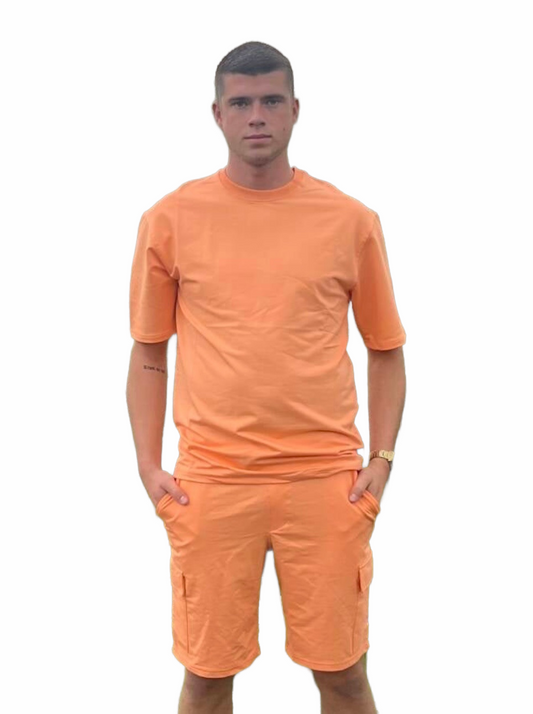Comfy Trainingspak Short - Oranje