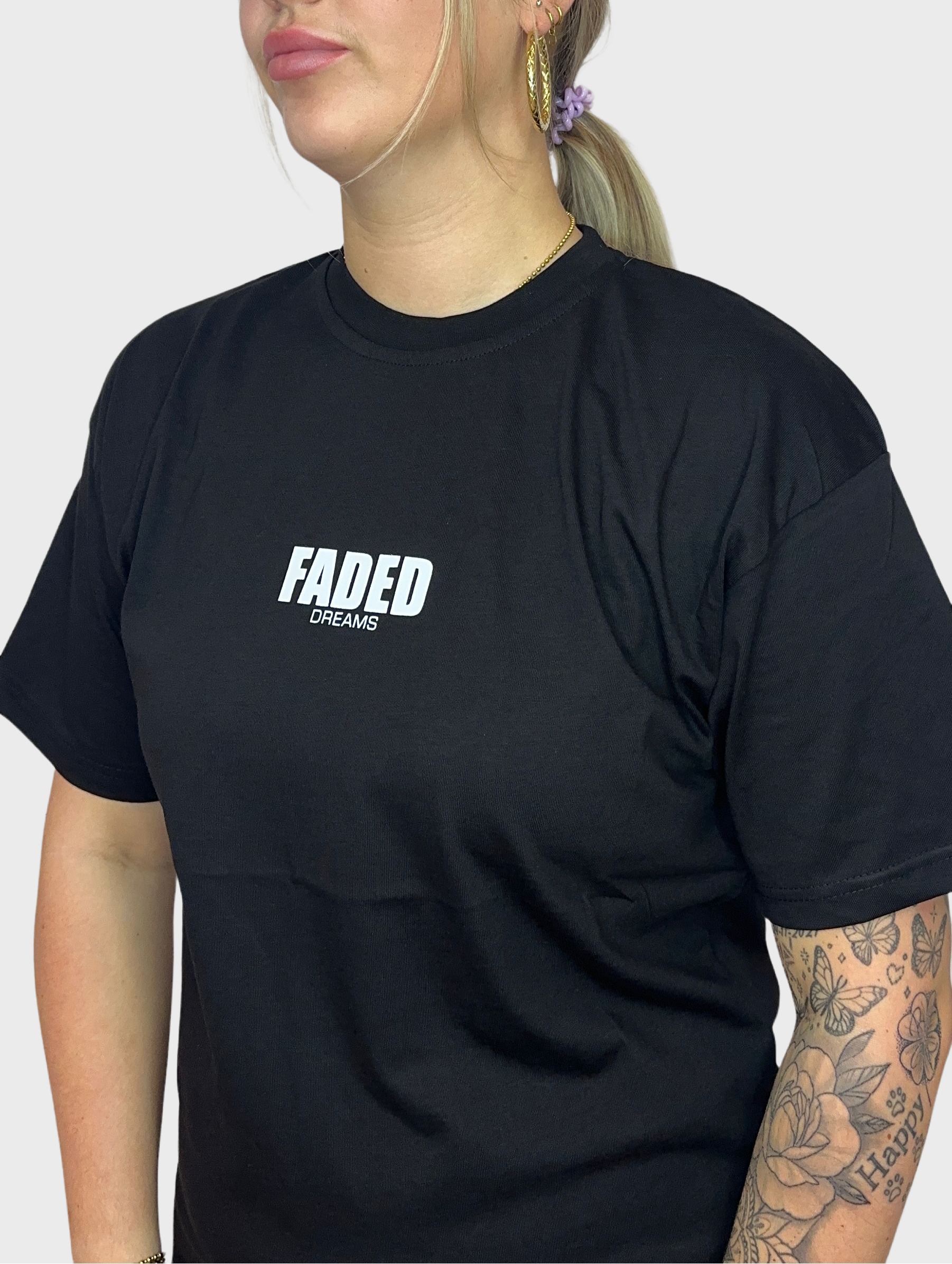 Faded T-Shirt - Zwart