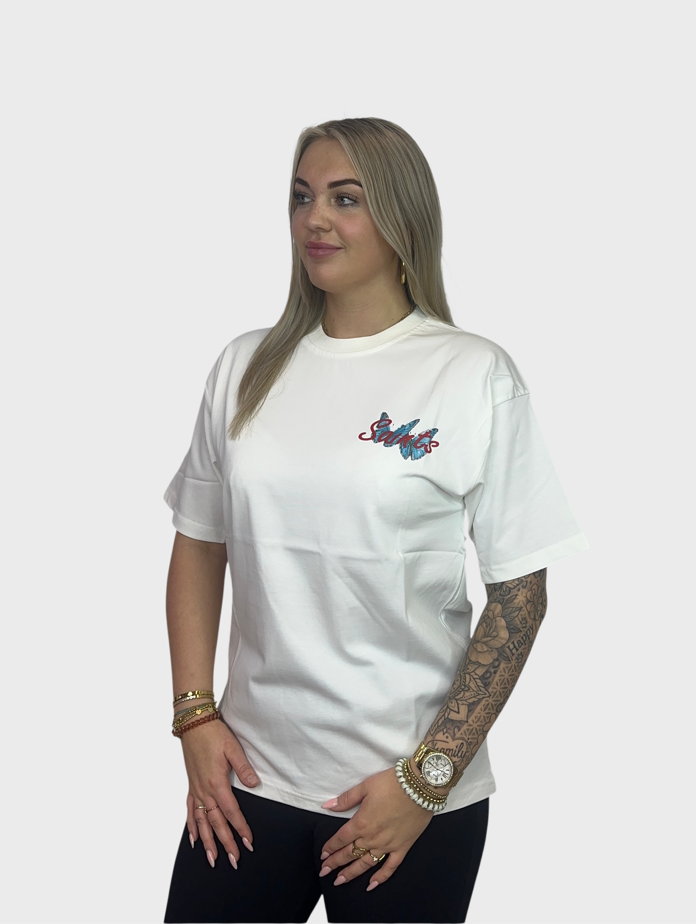 Grace Butterfly T-Shirt - Wit PRE ORDER