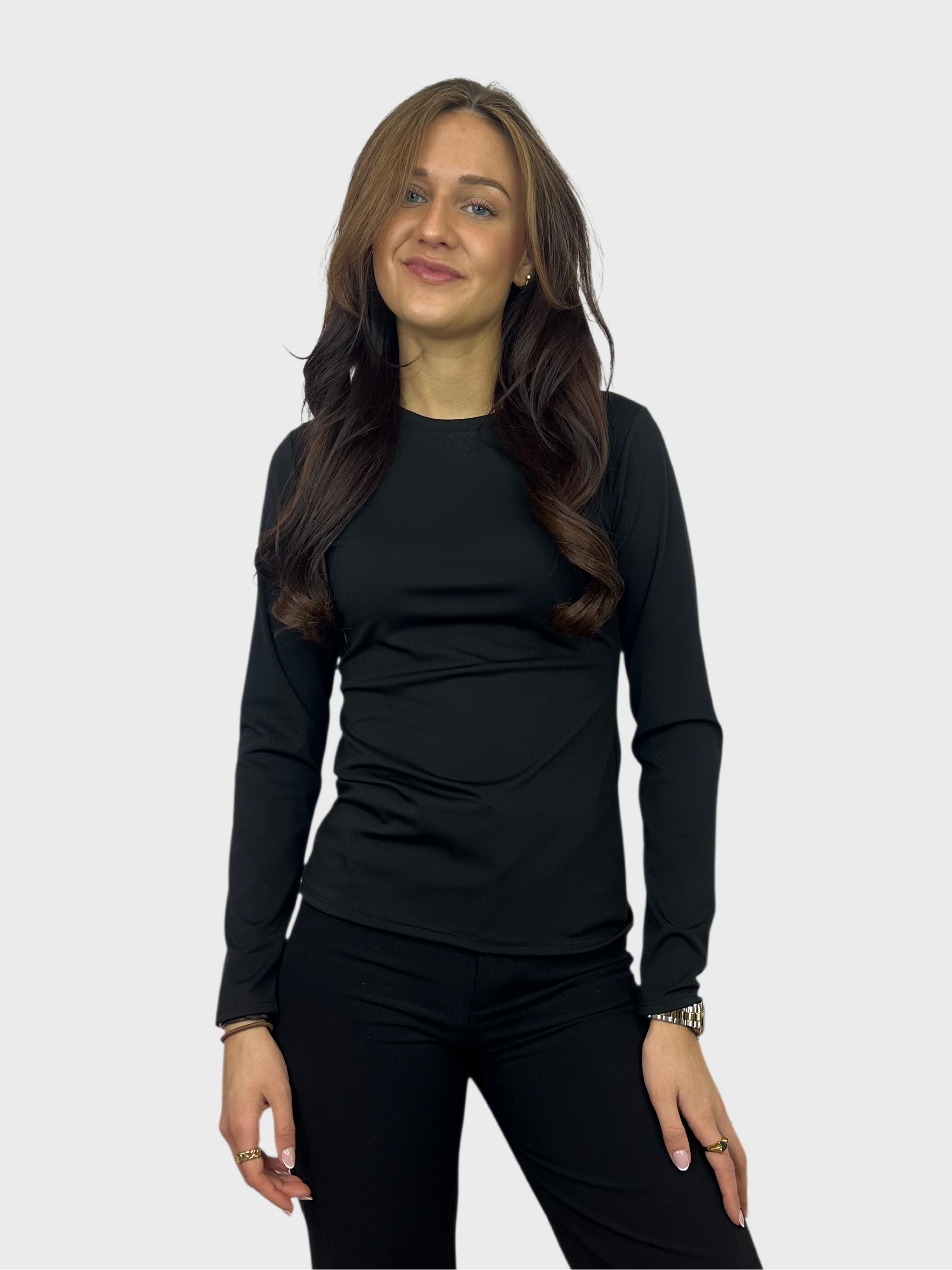 Basic Longsleeve Top - Zwart