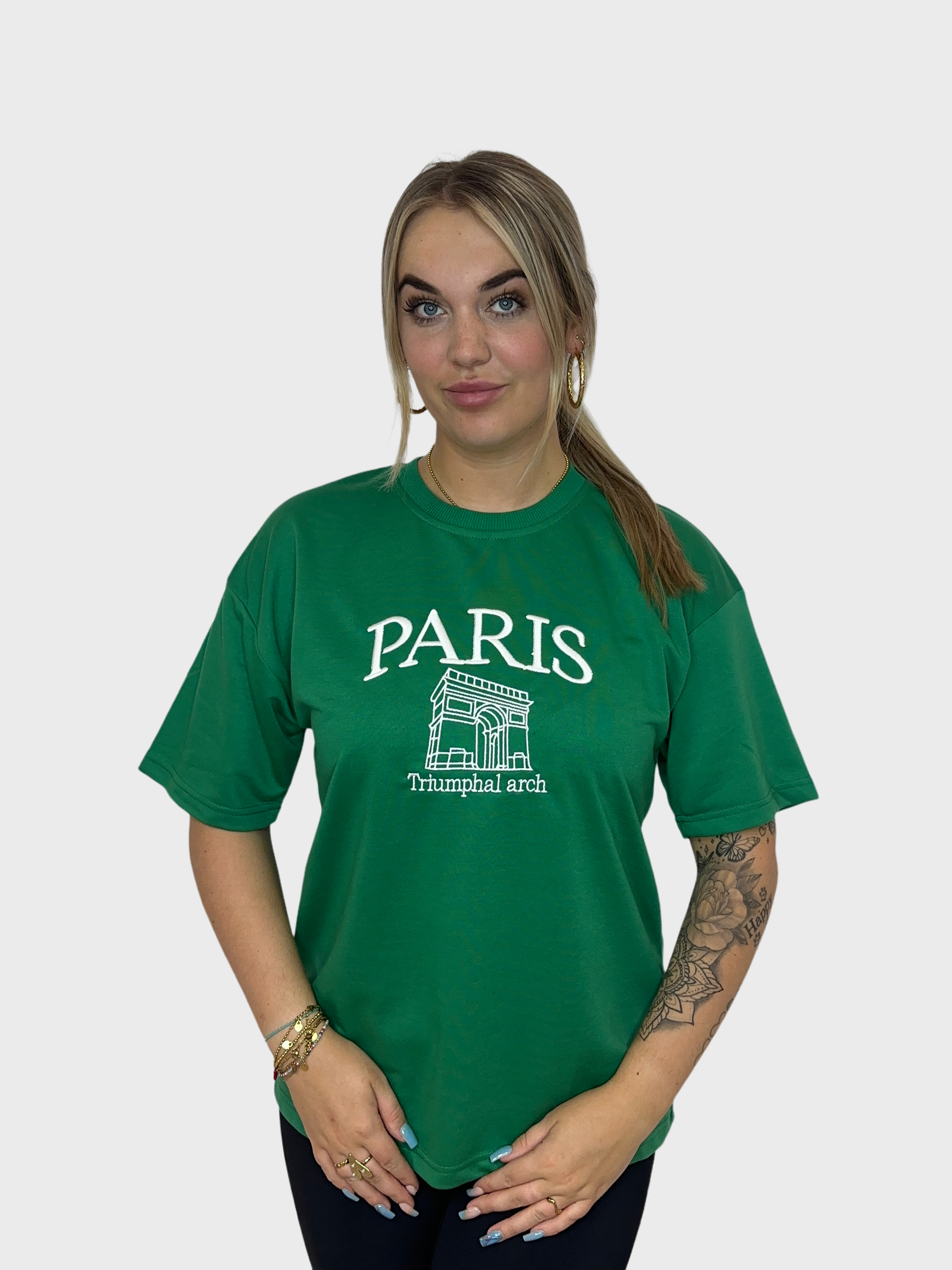 Paris Basic T-Shirt - Groen