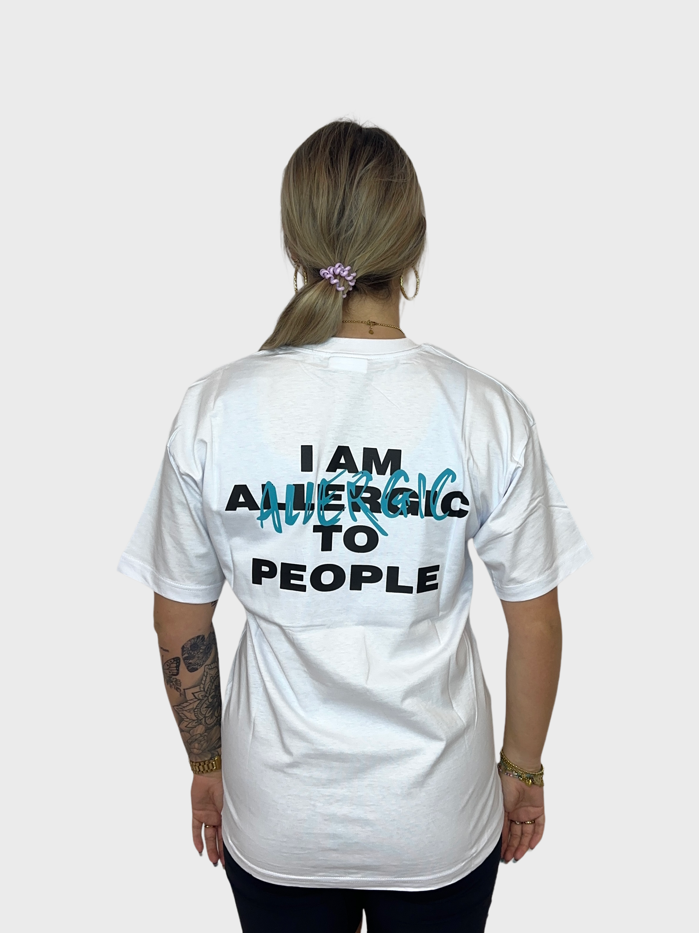 I am Allergic T-Shirt - Wit