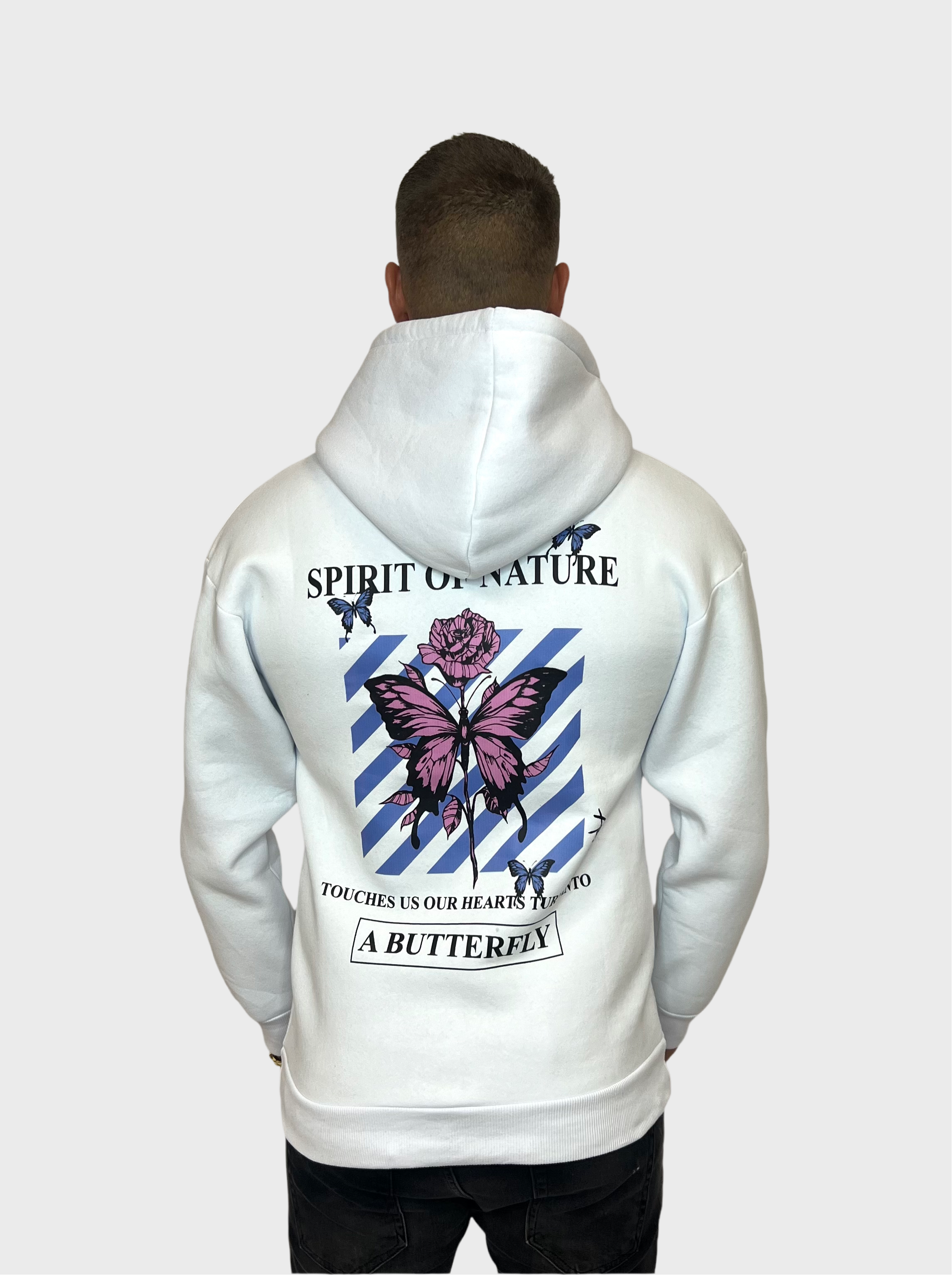 Spirit Butterfly Hoodie - Wit