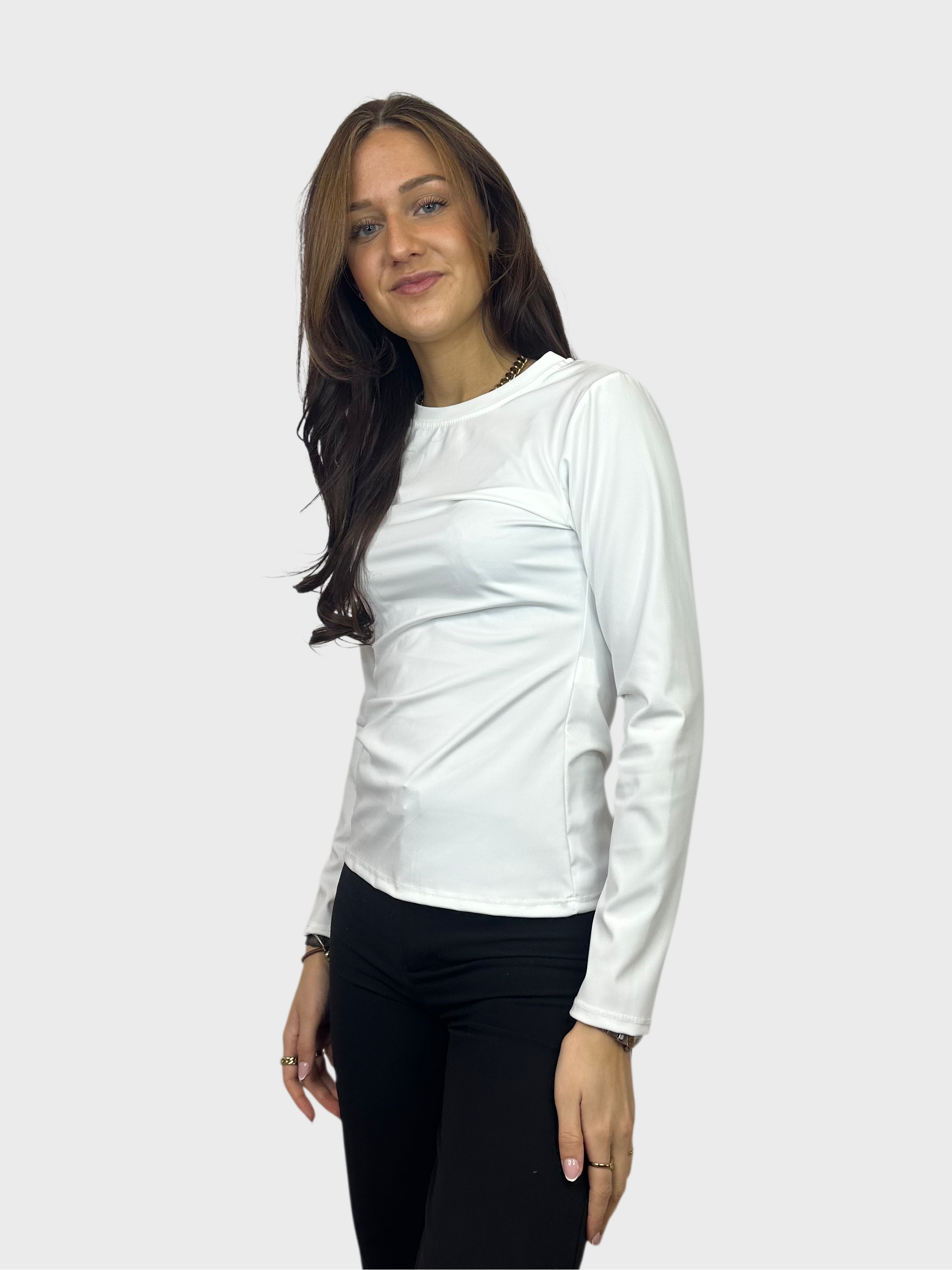 Basic Longsleeve Top - Wit