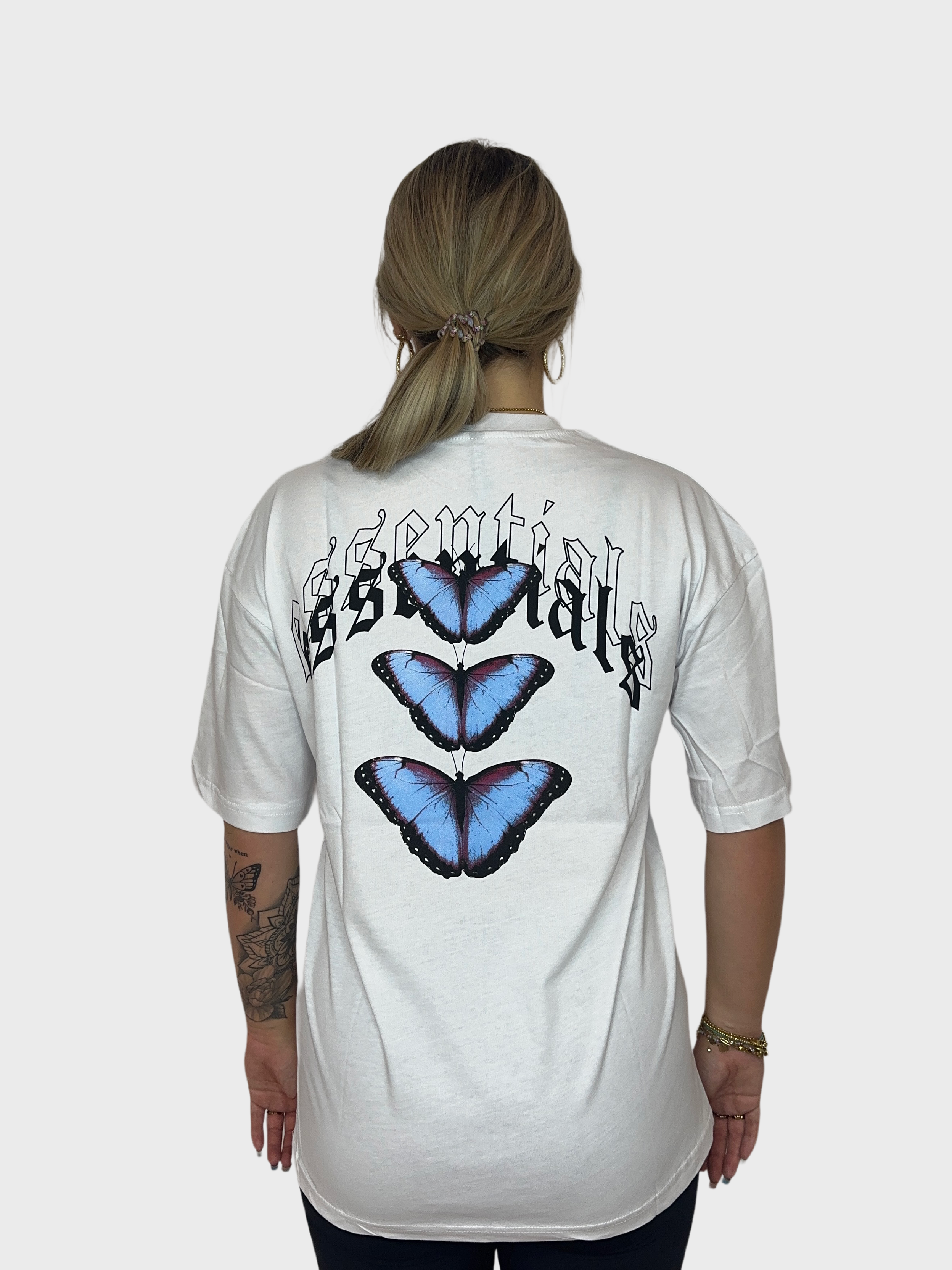 Essentials Butterfly T-Shirt - Wit