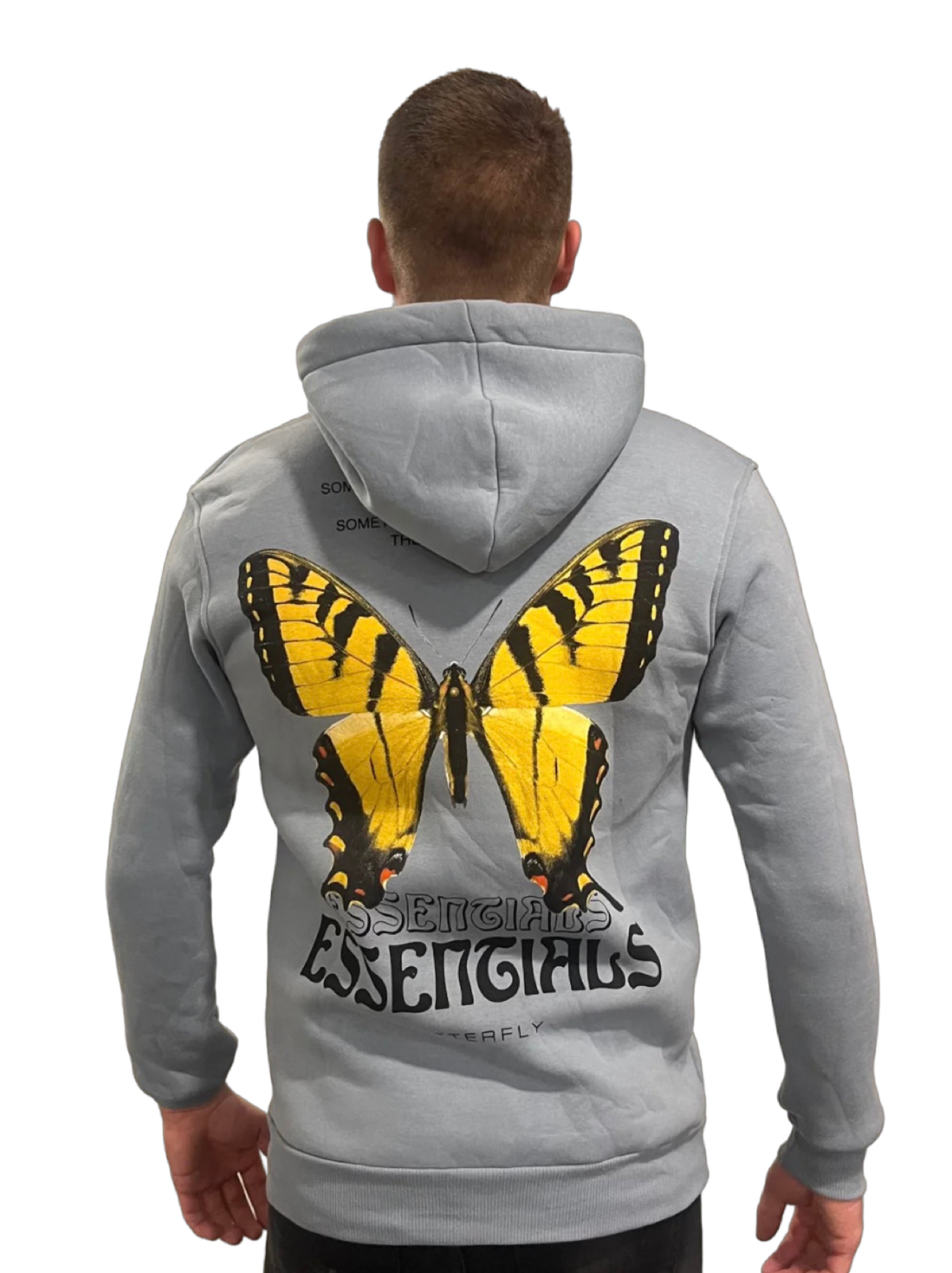 Essengials Butterfly Hoodie - Blauw - Flexxfashion Flexxfashion Essengials Butterfly Hoodie - Blauw