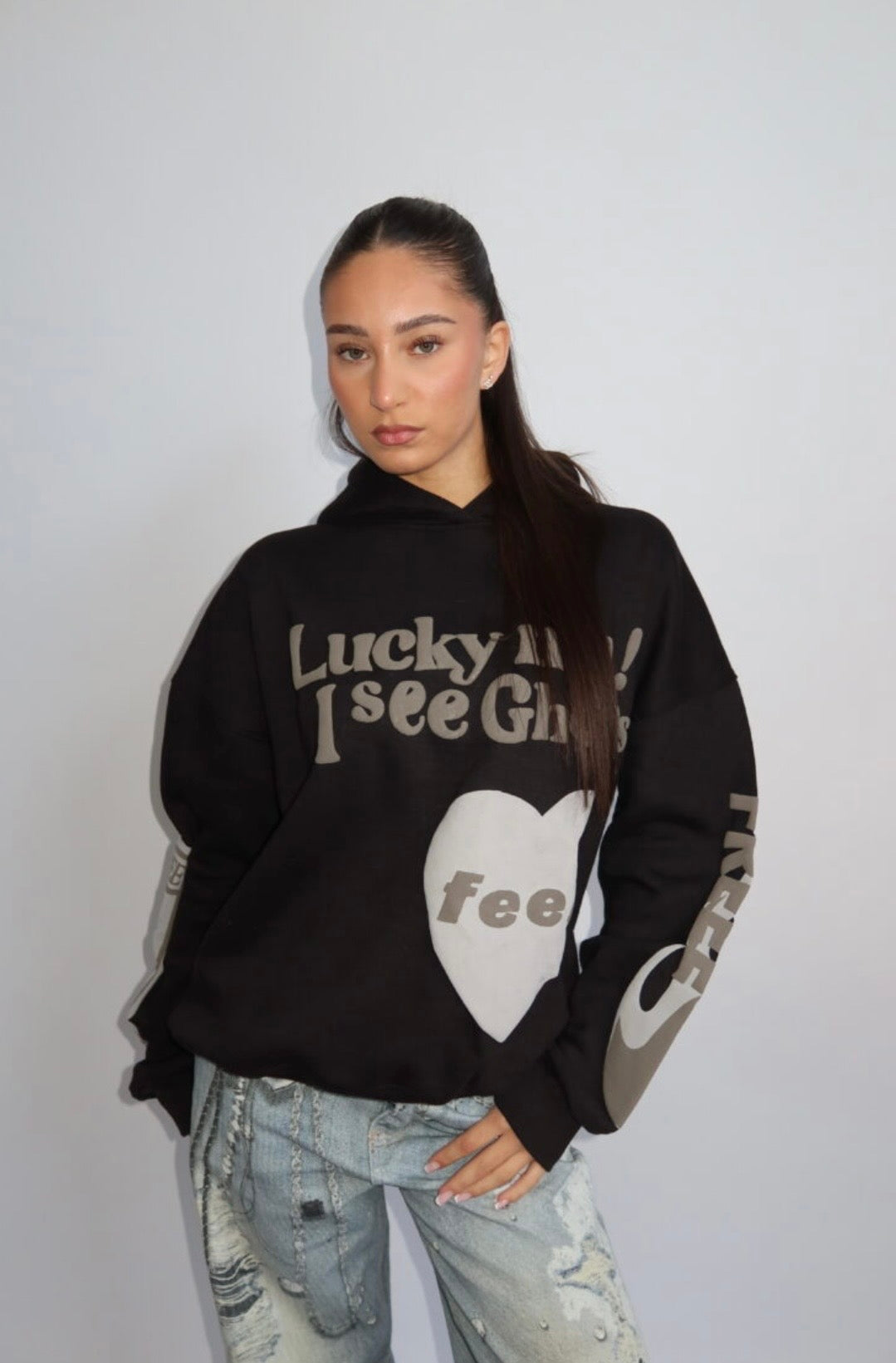 Lucky Me Hoodie - Zwart
