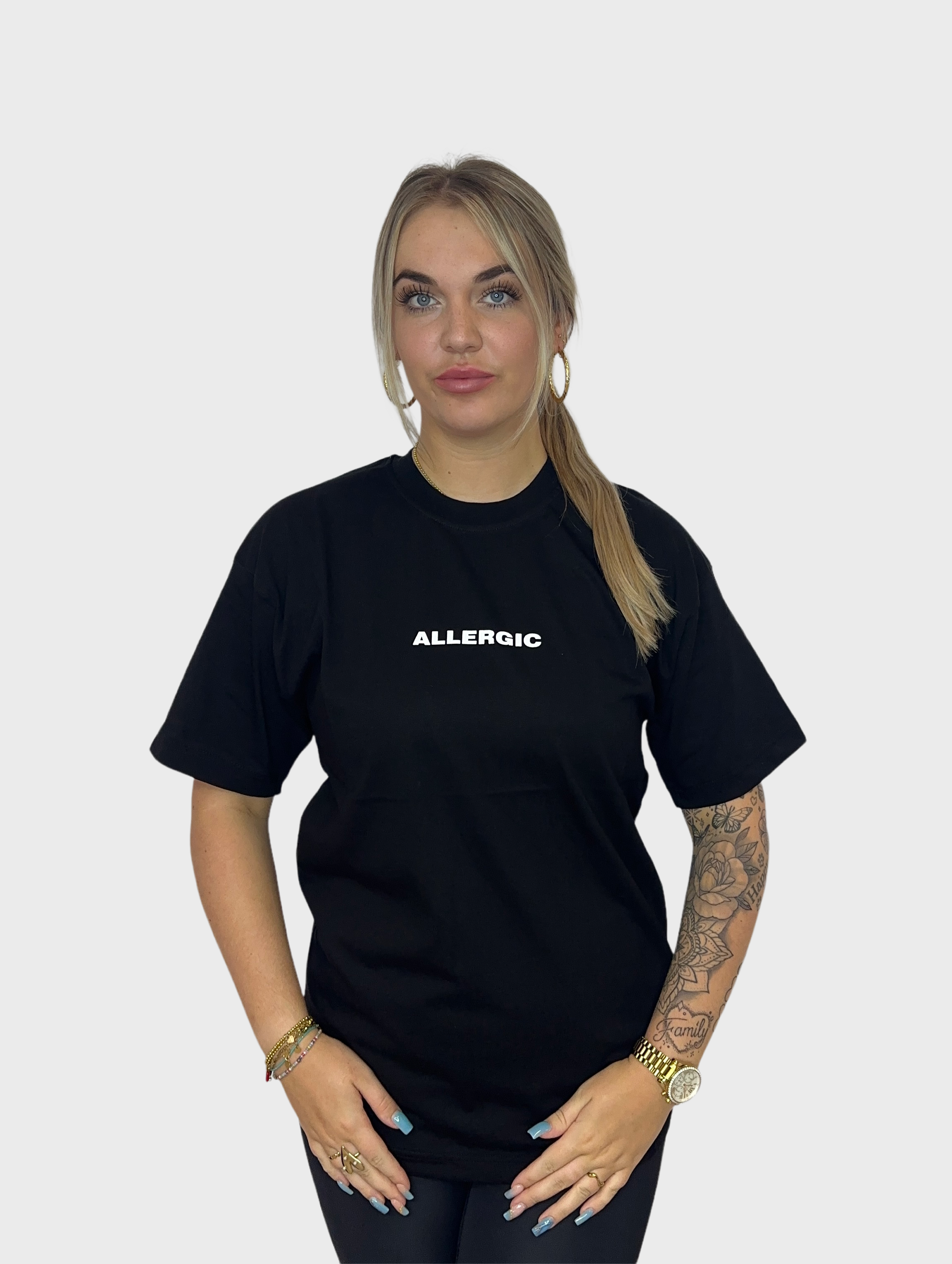 I am Allergic T-Shirt - Zwart