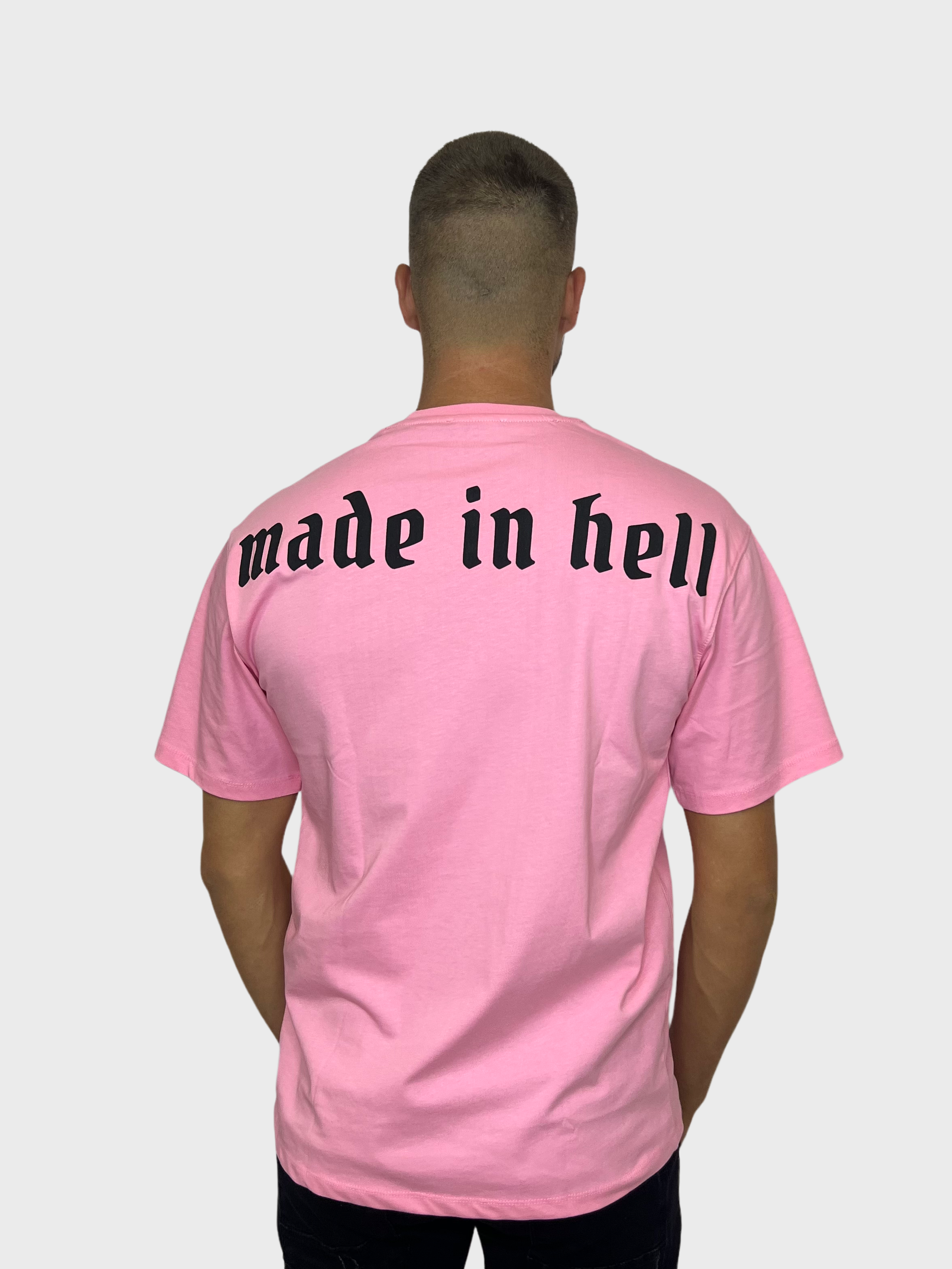 Made in Hell T-Shirt - Roze