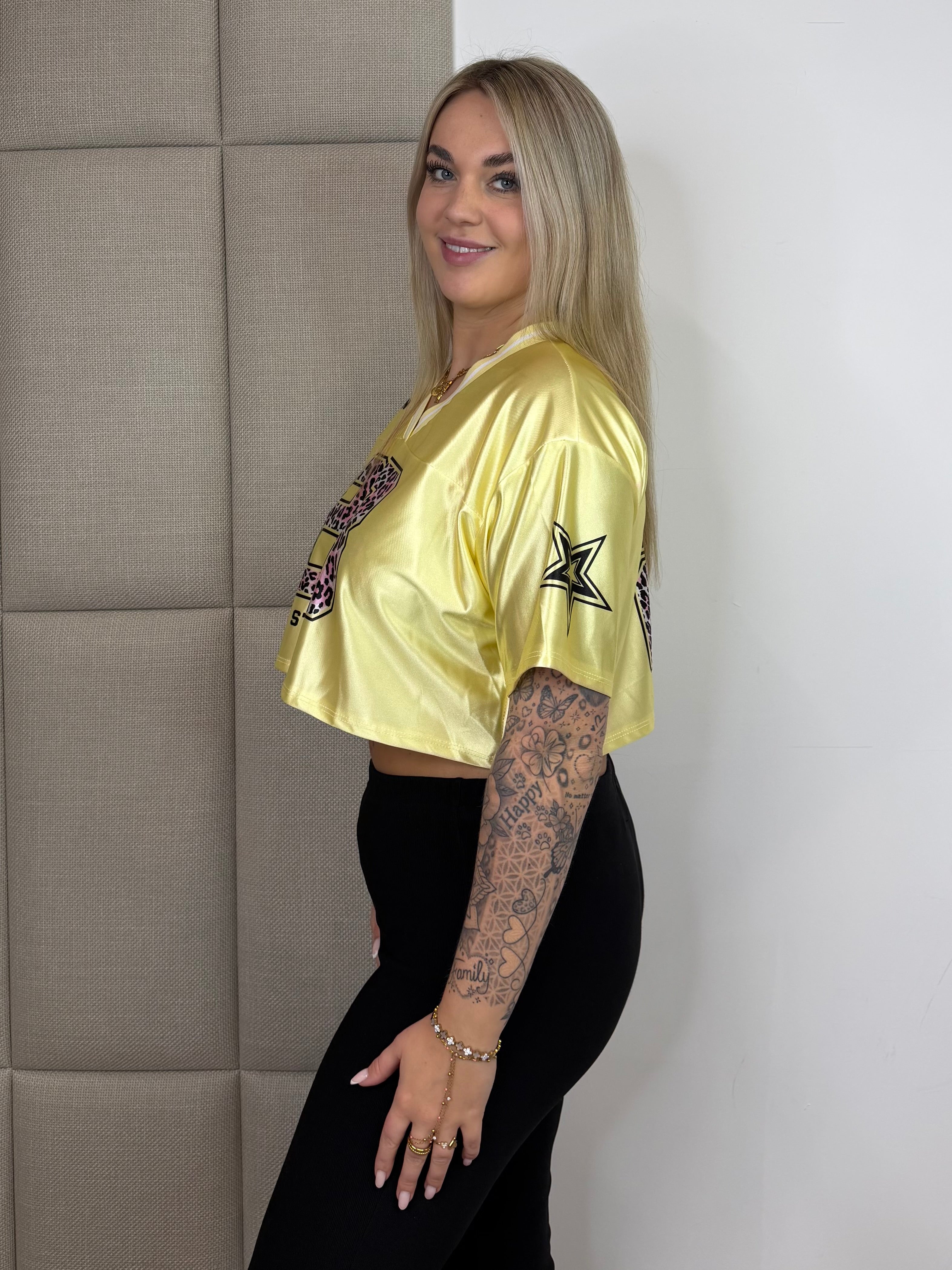 Genius Jersey Top - Geel