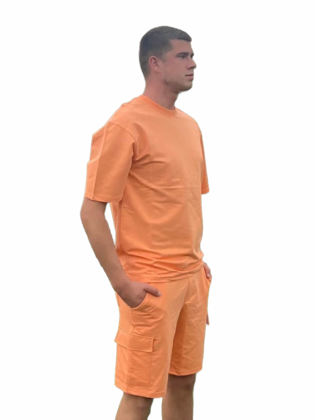 Comfy Trainingspak Short - Oranje