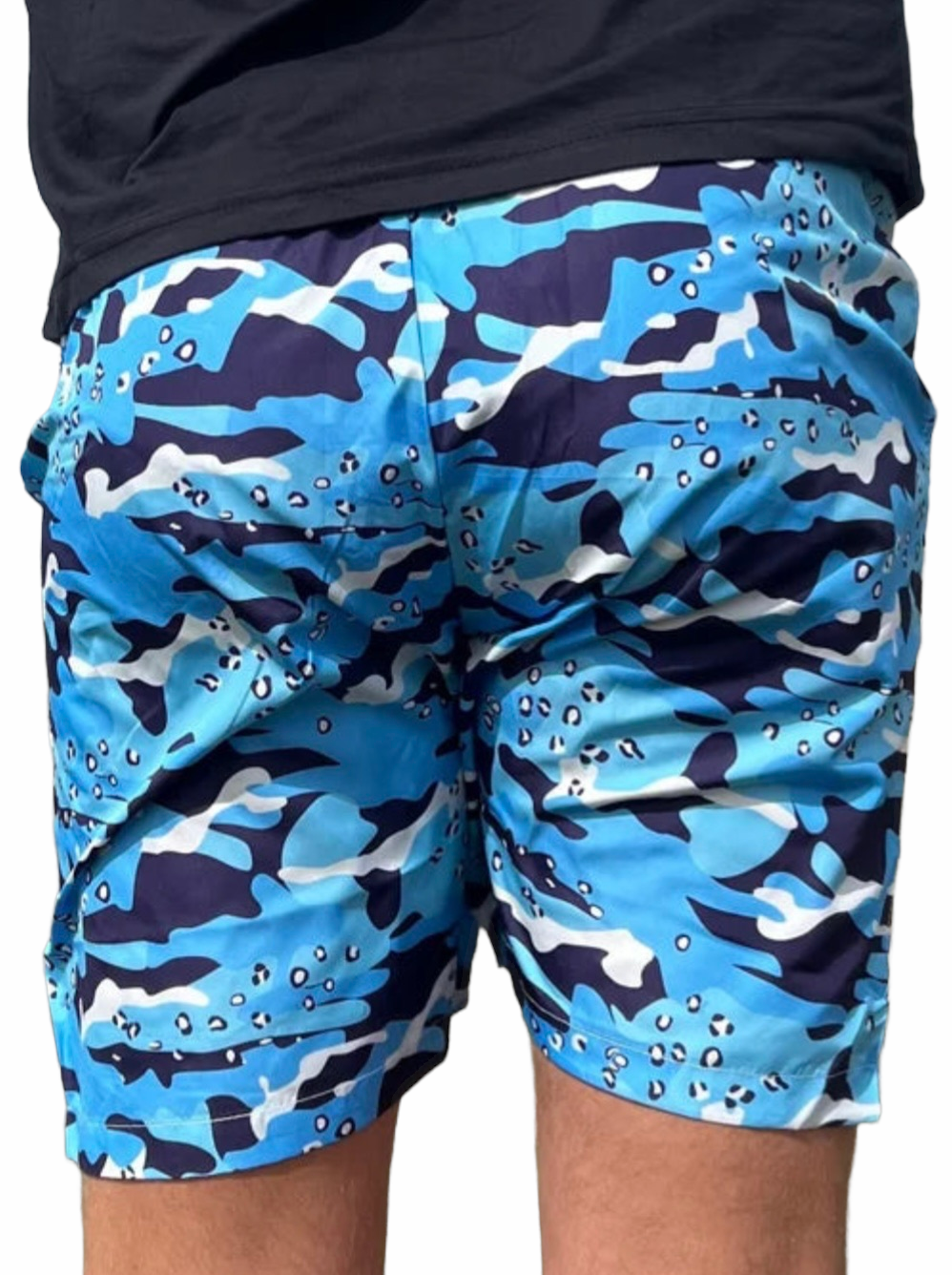 Camo Zwembroek - Blauw - Flexxfashion Flexxfashion Camo Zwembroek - Blauw