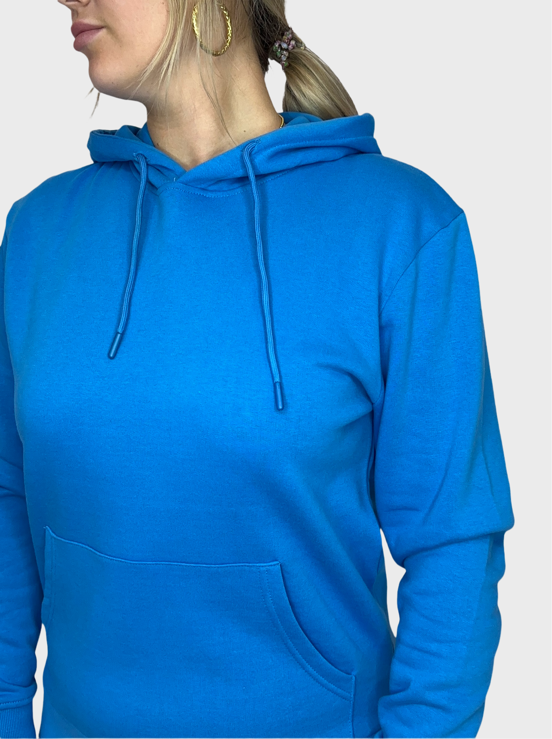 Basic Hoodie - Kobalt Blauw