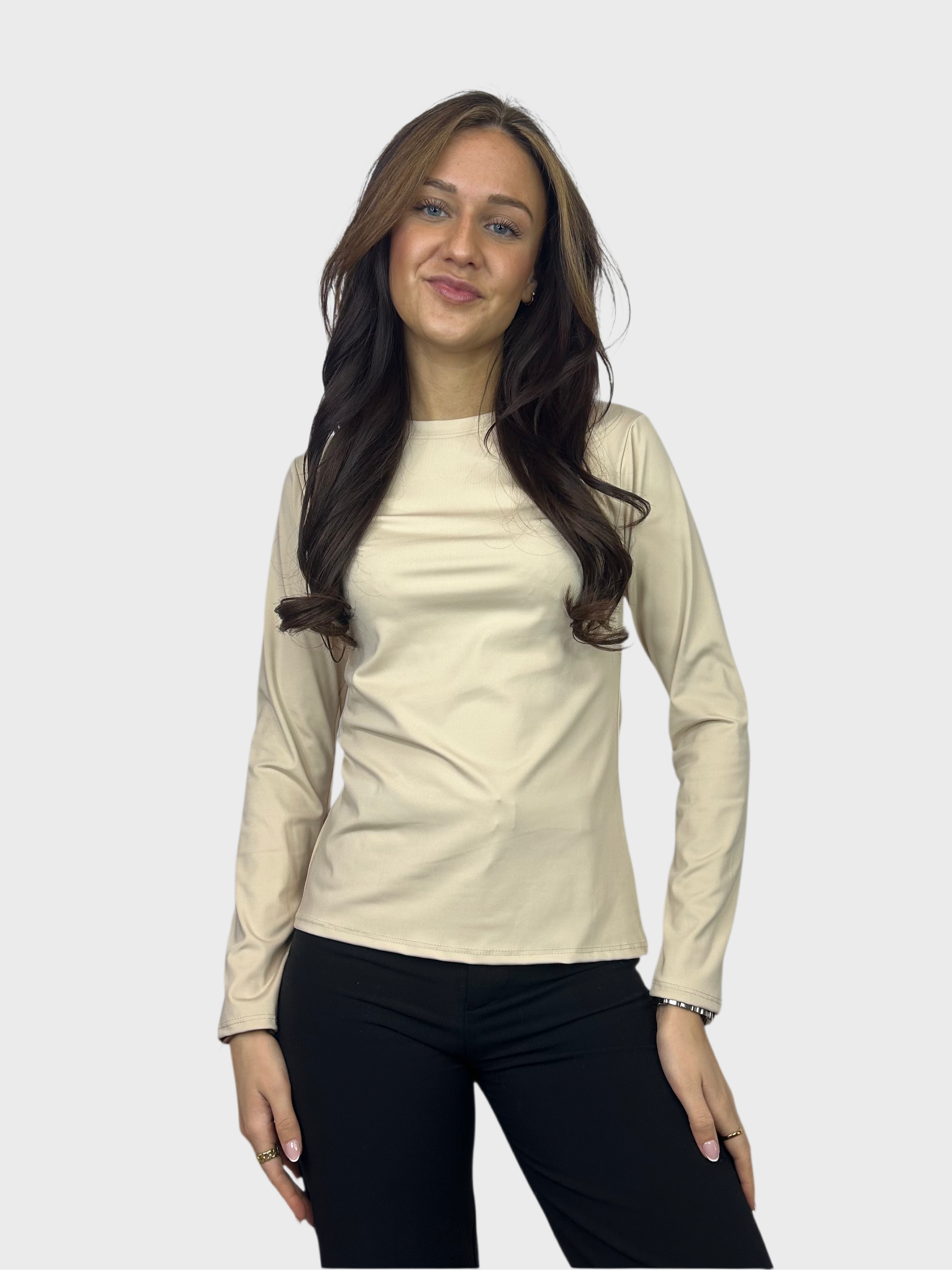 Basic Longsleeve Top - Beige