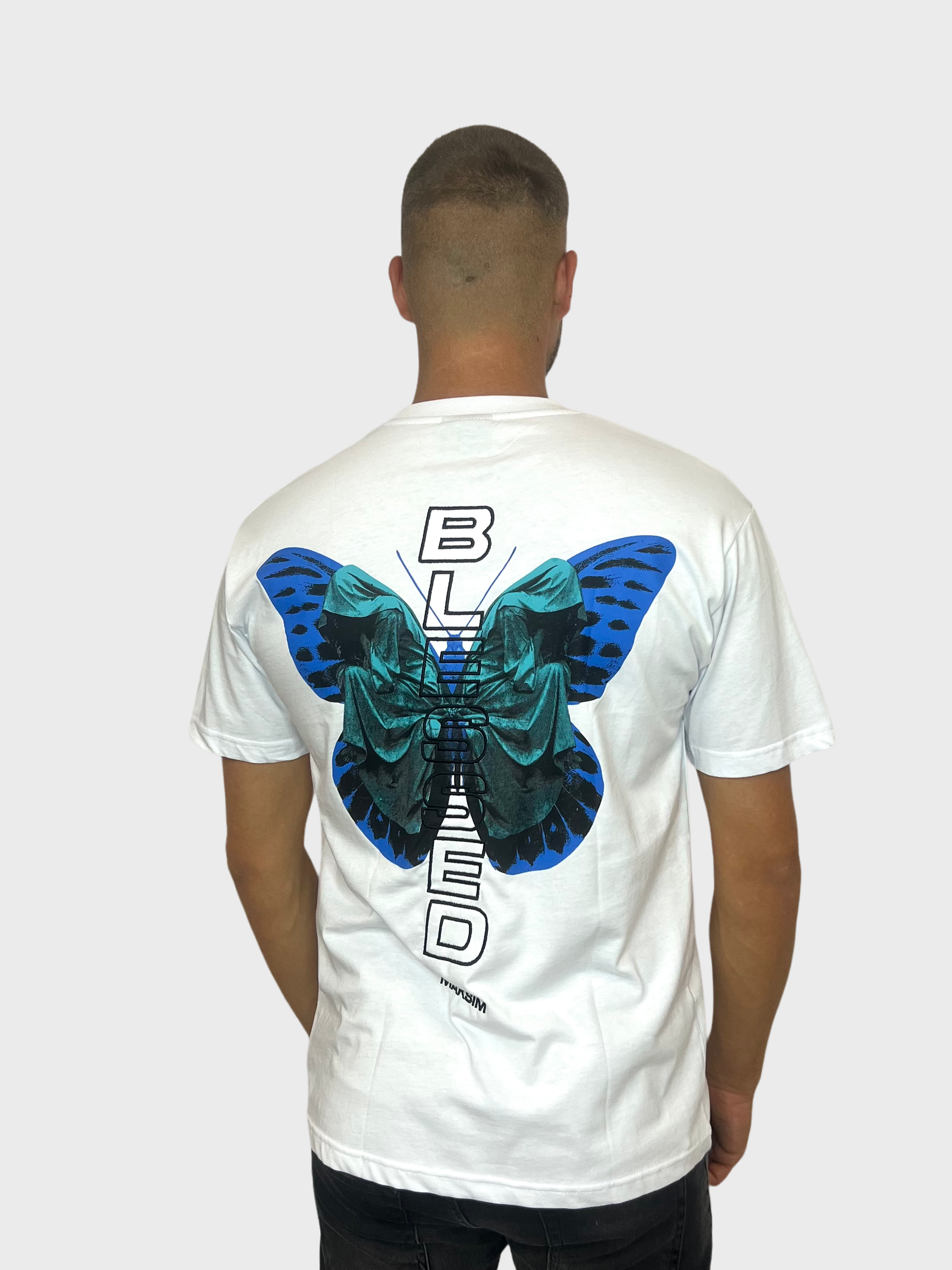 Blessed Butterfly T-Shirt - Wit