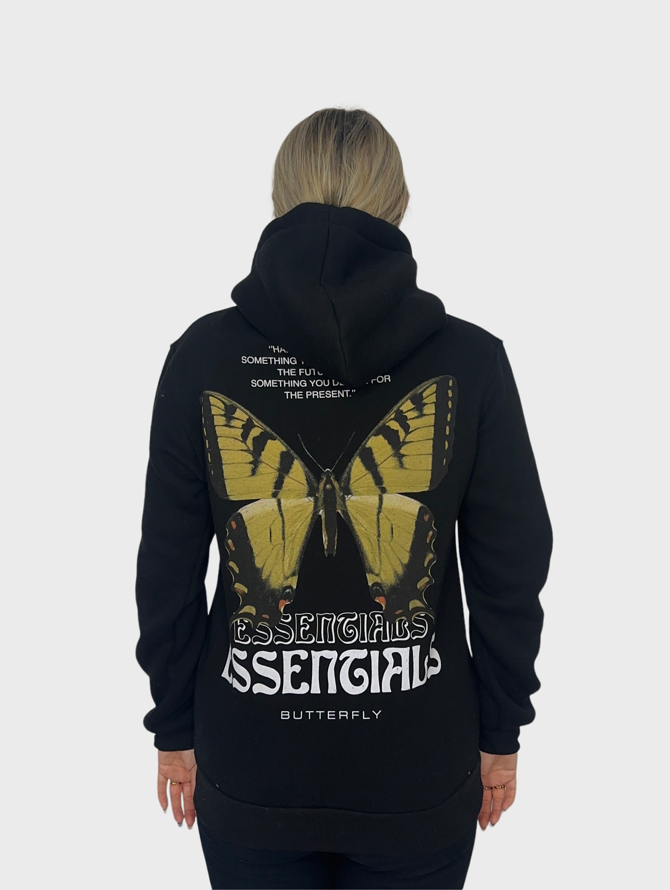 Essengials Butterfly Hoodie - Zwart