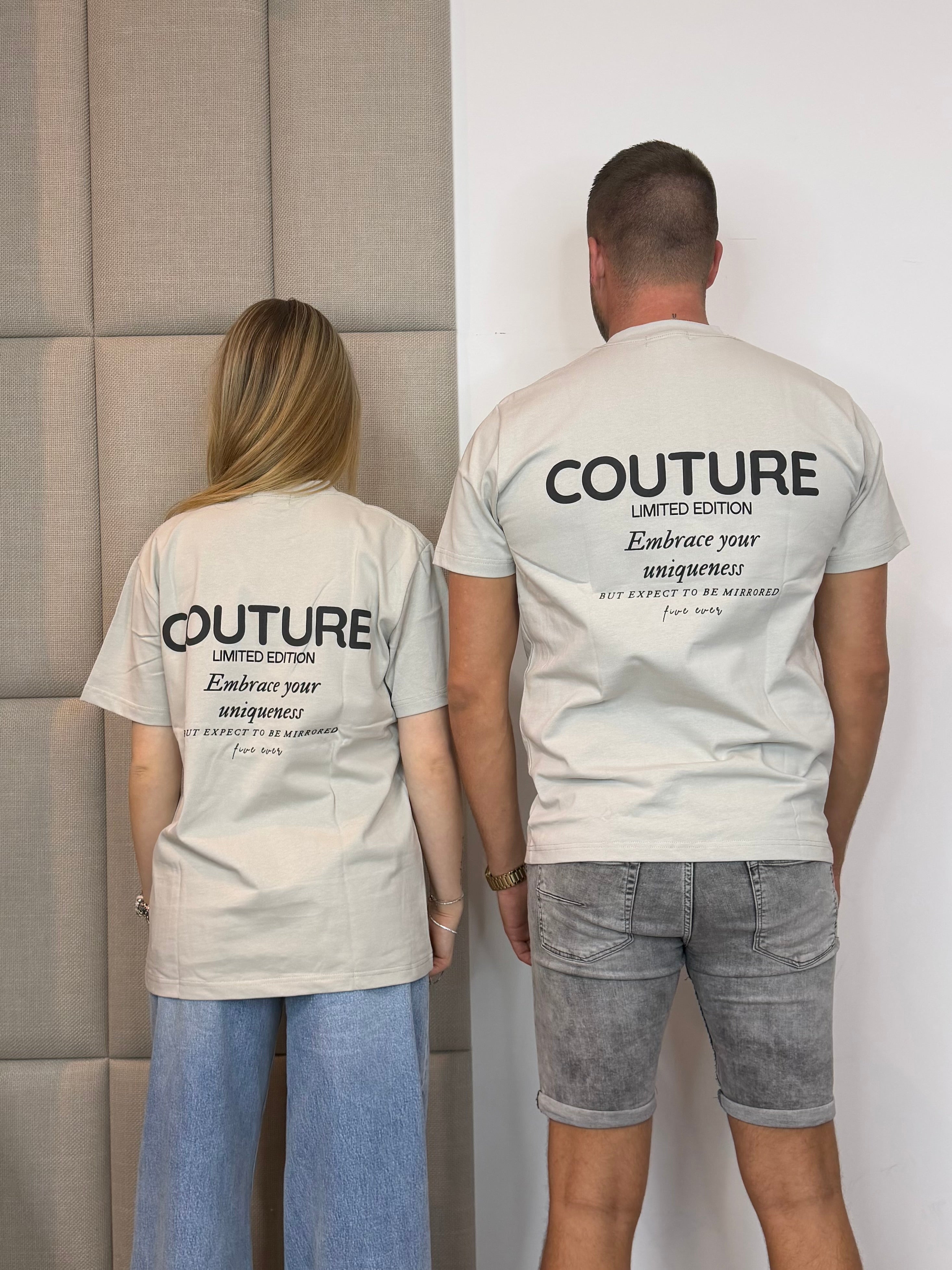 Couture T-Shirt - Grijs