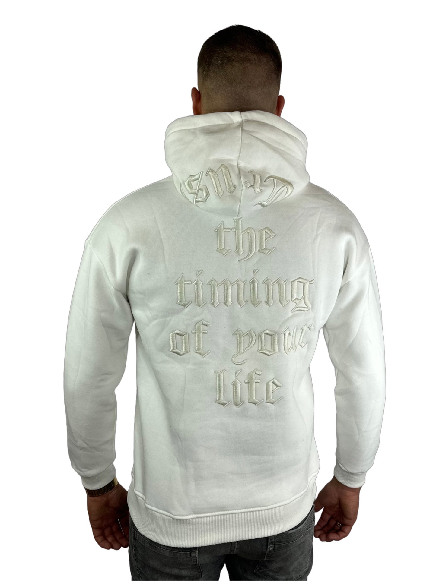 Trust Your Time Hoodie - Wit
