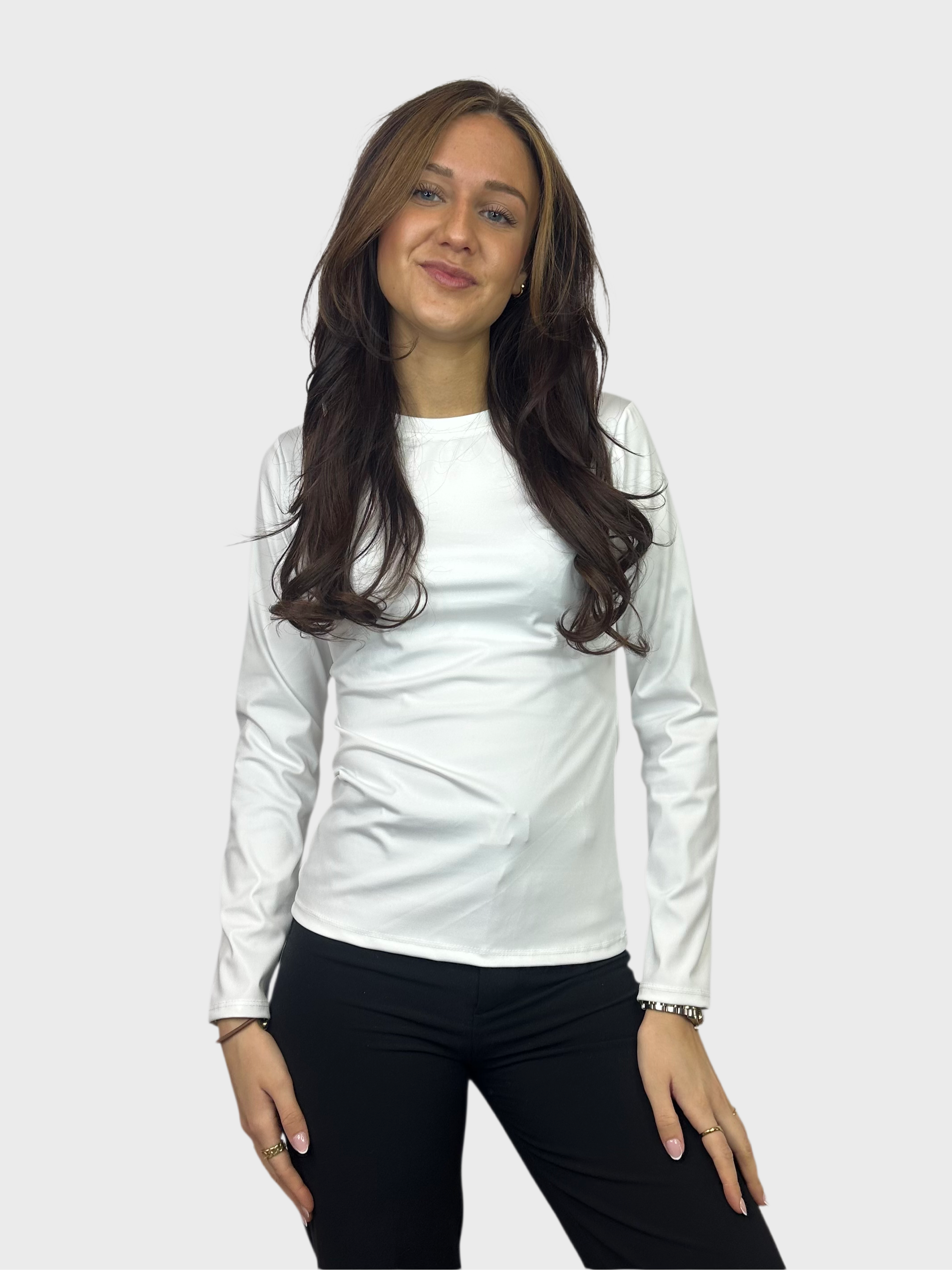 Basic Longsleeve Top - Wit