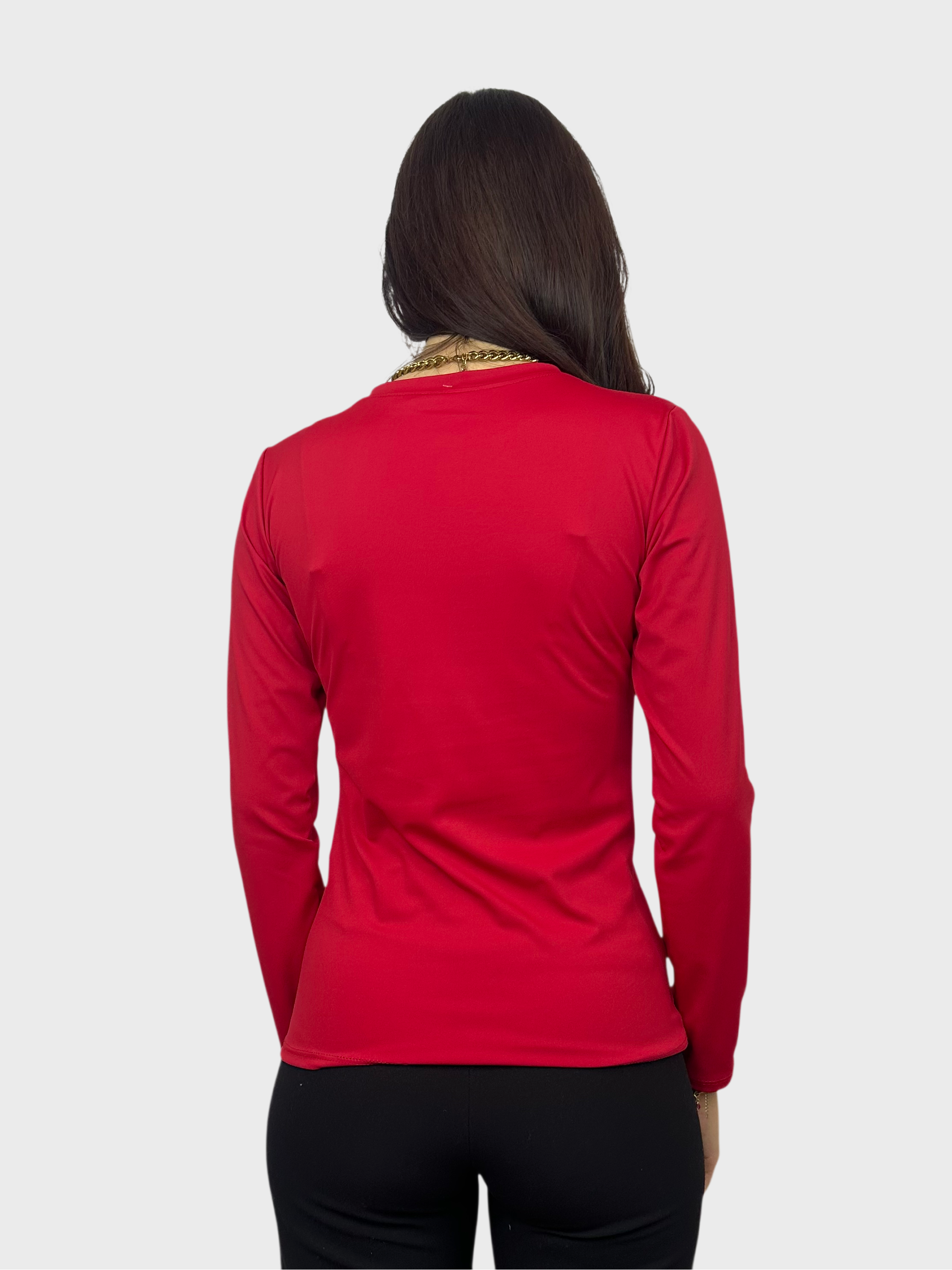 Basic Longsleeve Top - Rood