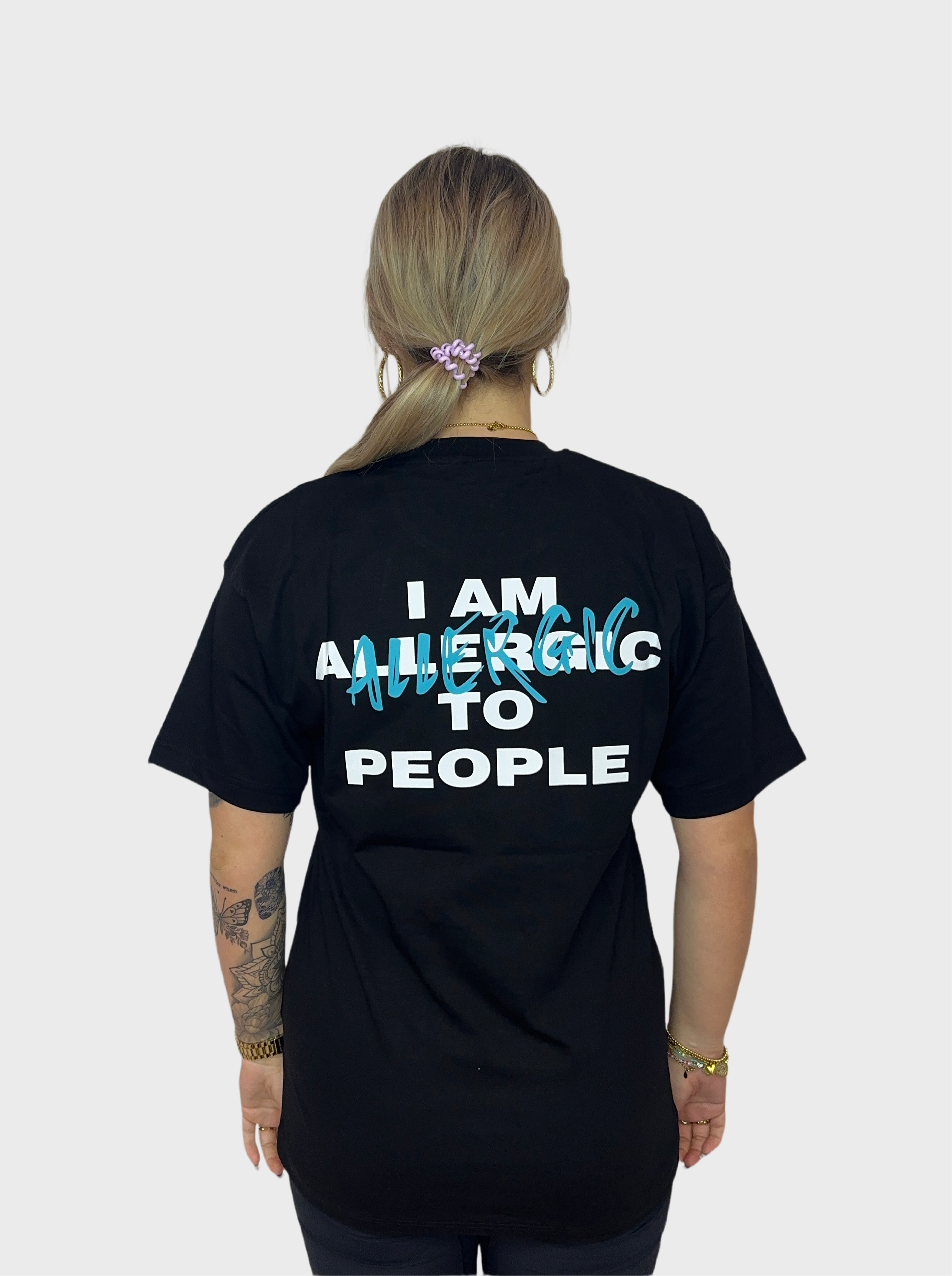 I am Allergic T-Shirt - Zwart