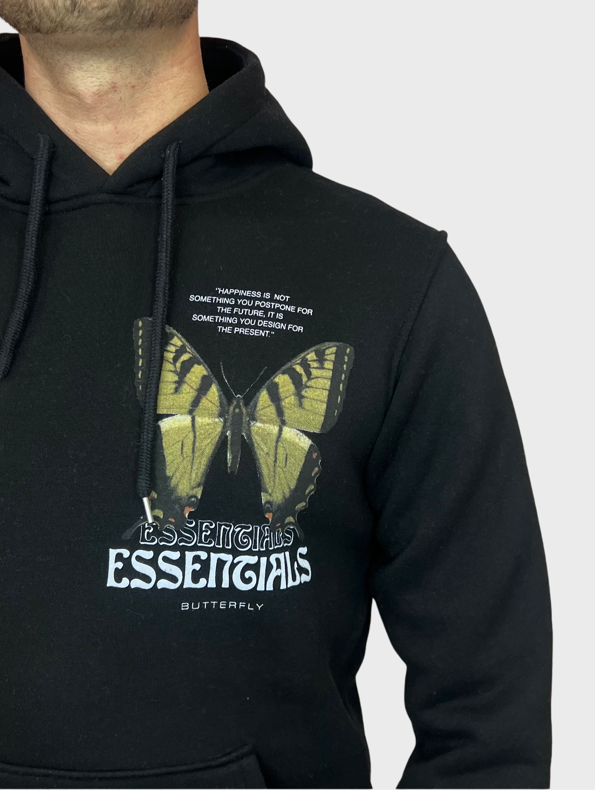 Essengials Butterfly Hoodie - Zwart