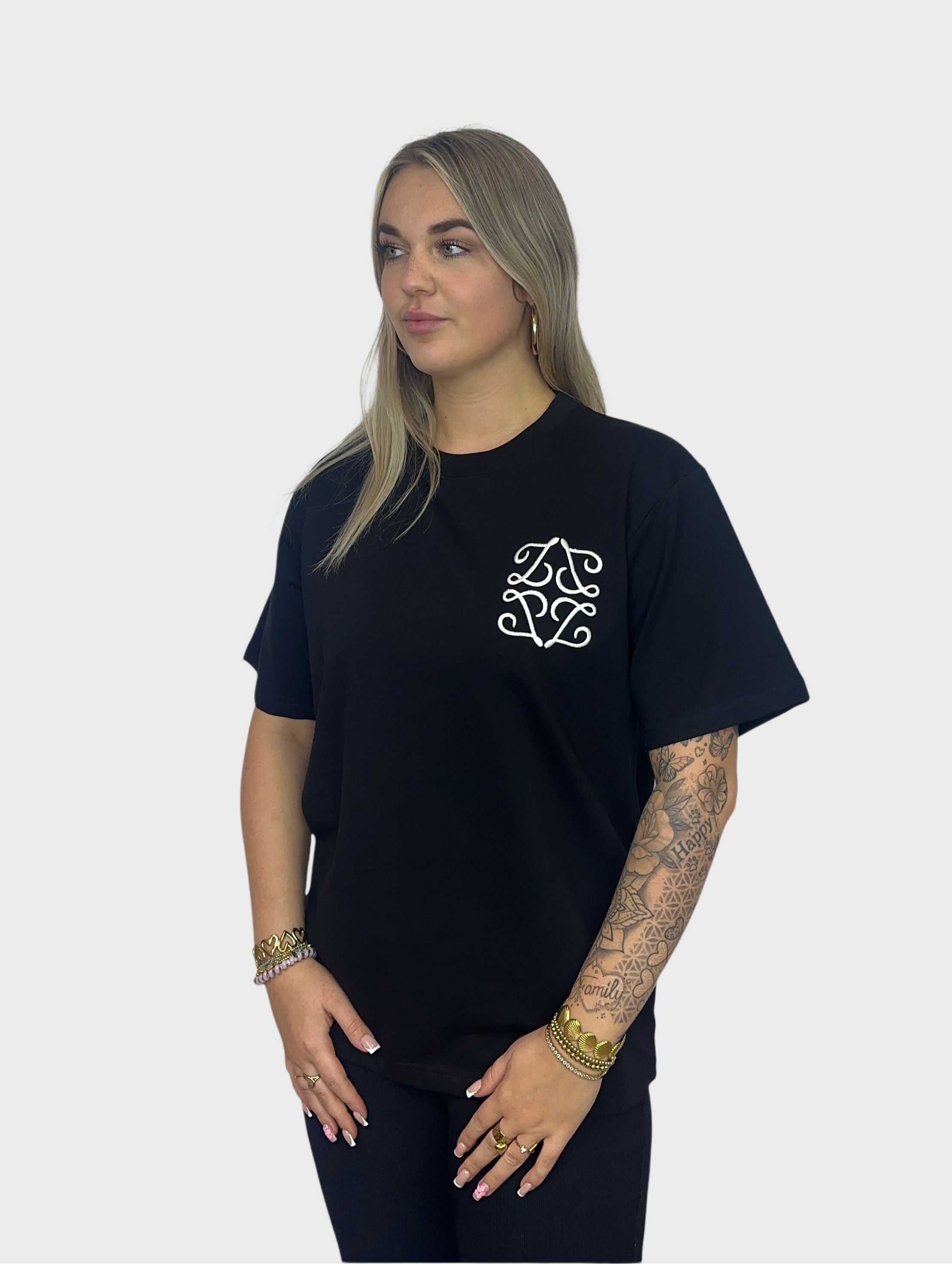 Basic Figure T-Shirt - Zwart