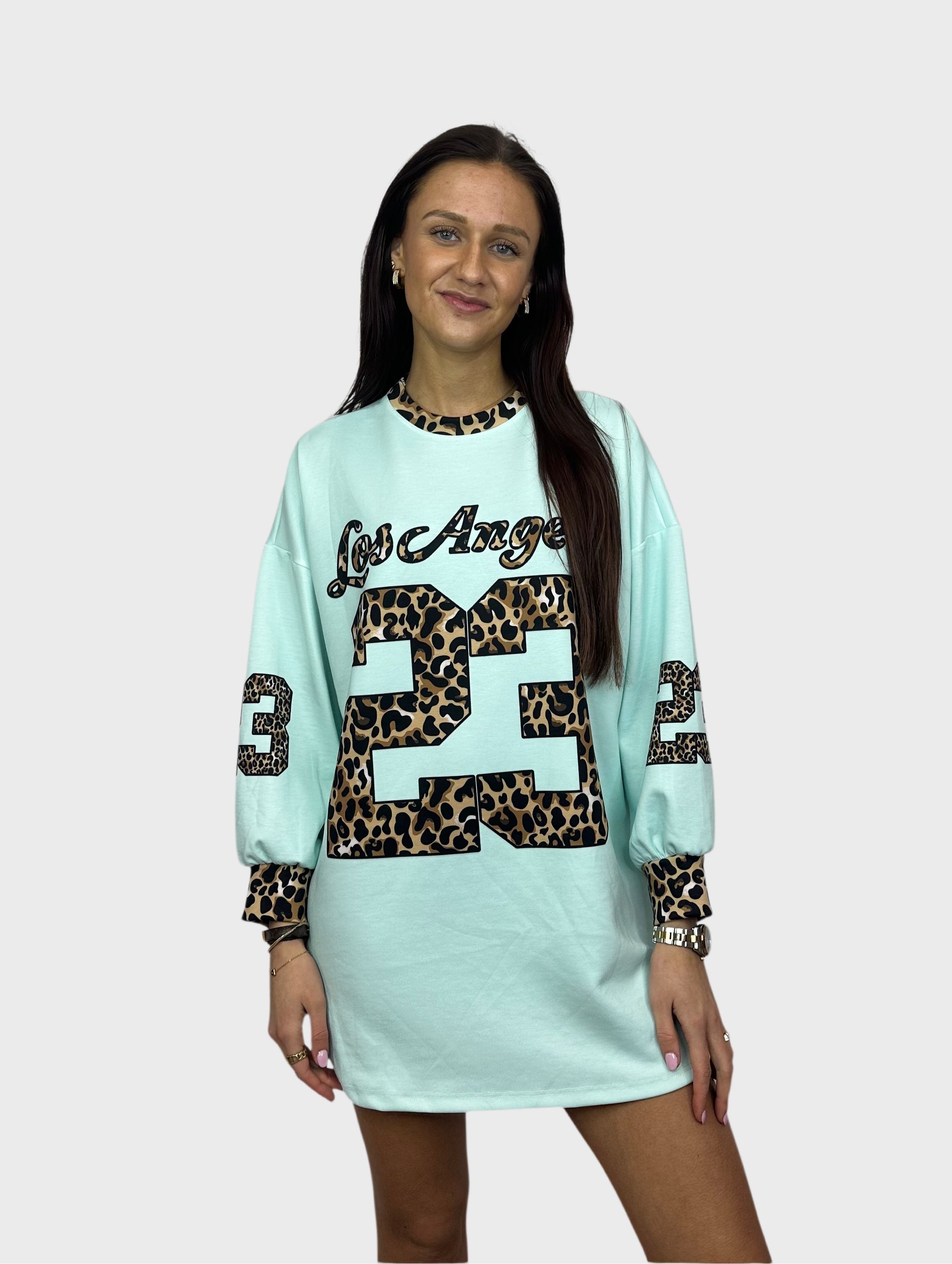 Los Angeles T-Shirt Dress - Mint