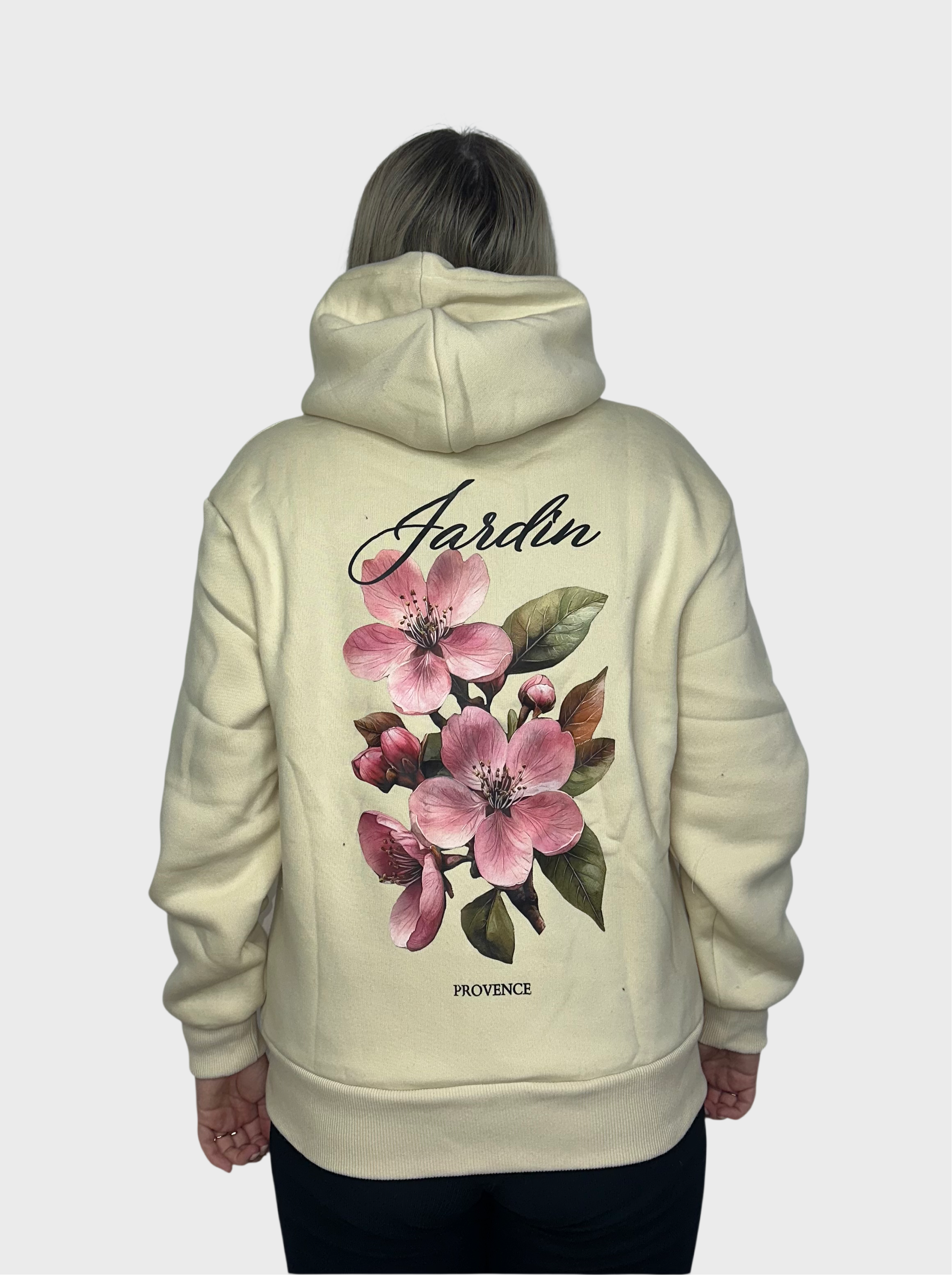 Jardin Flower Hoodie - Beige