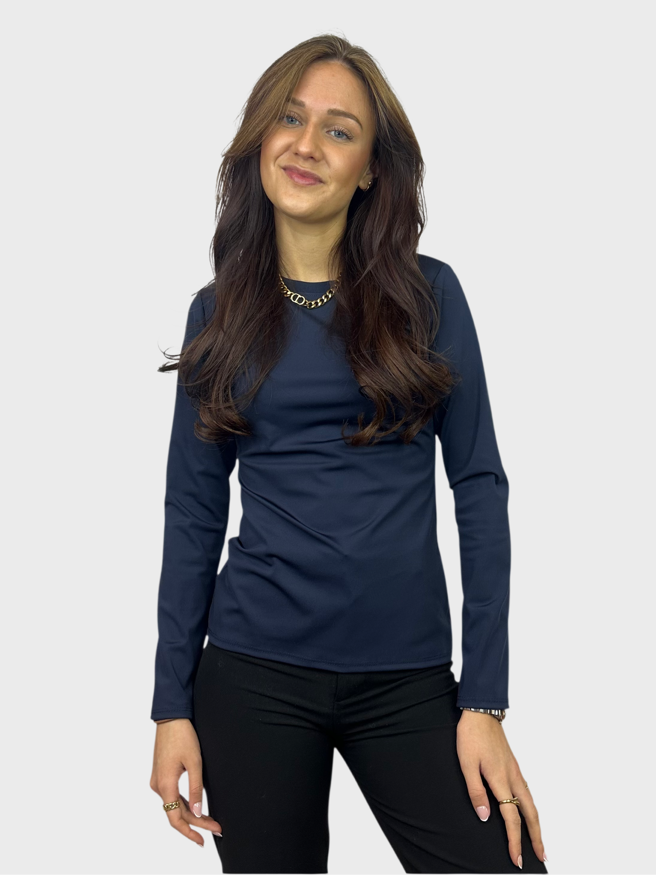 Basic Longsleeve Top - Navy
