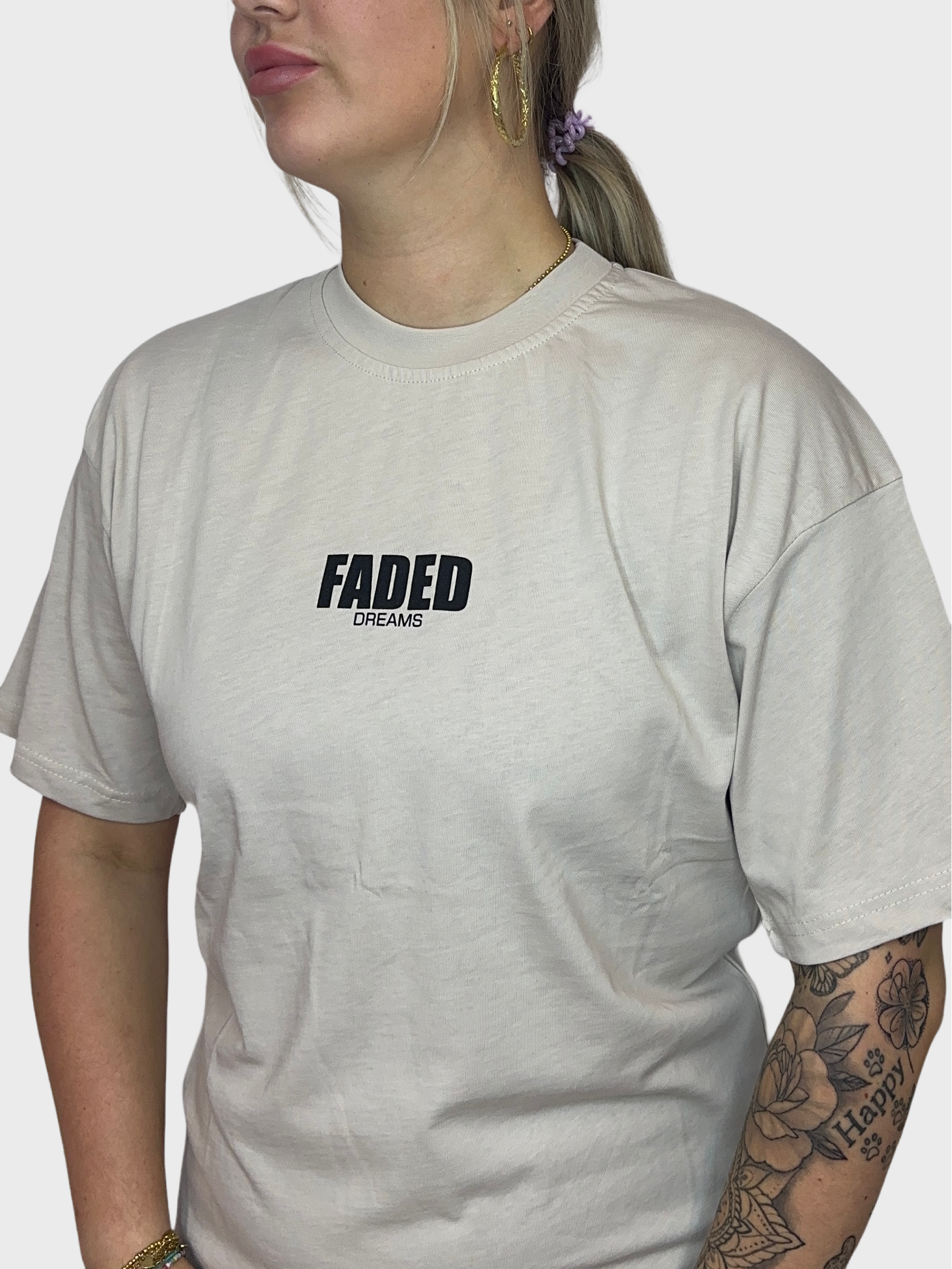 Faded T-Shirt - Beige