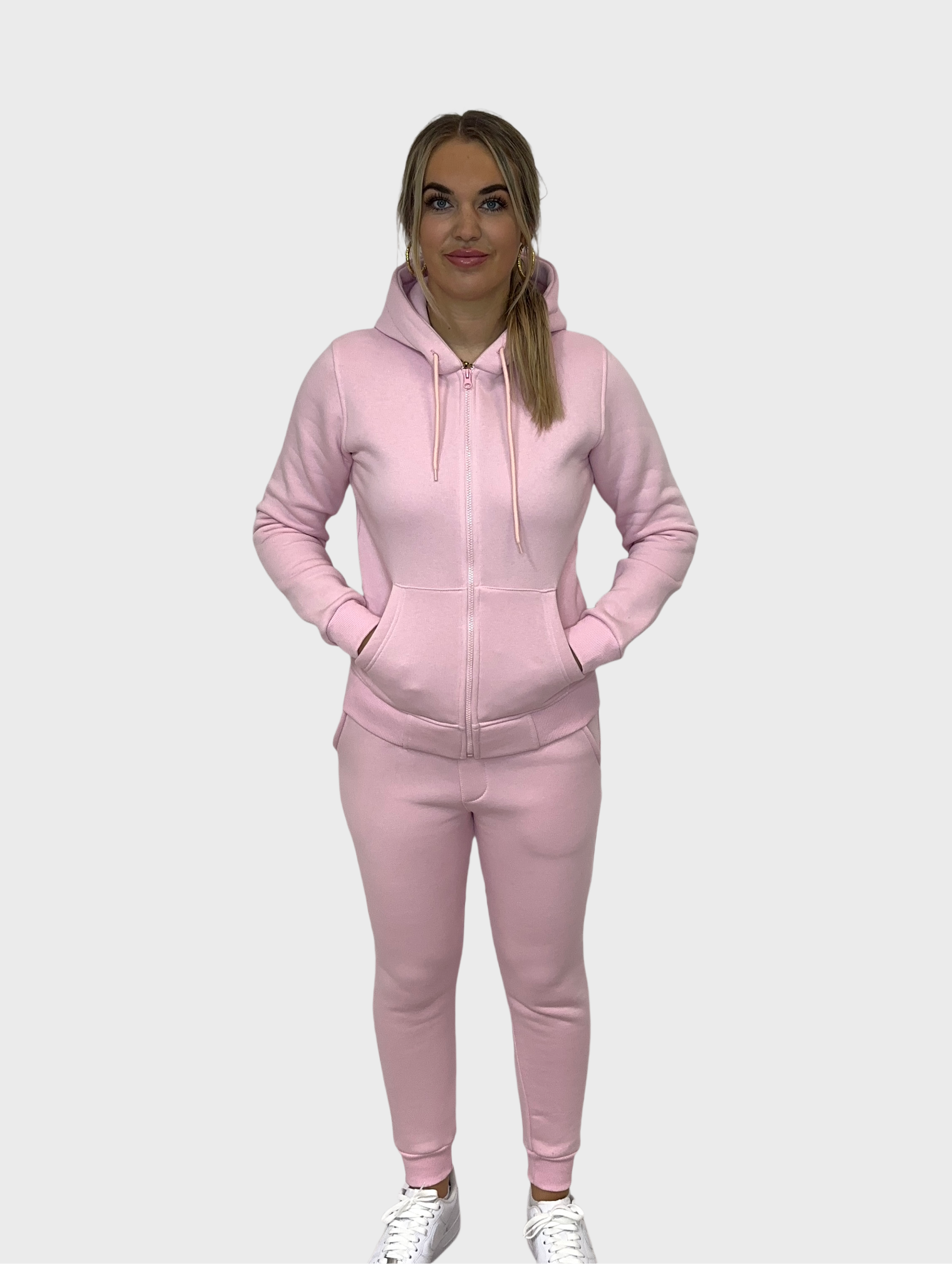 Comfy met Rits Trainingspak - Licht Roze