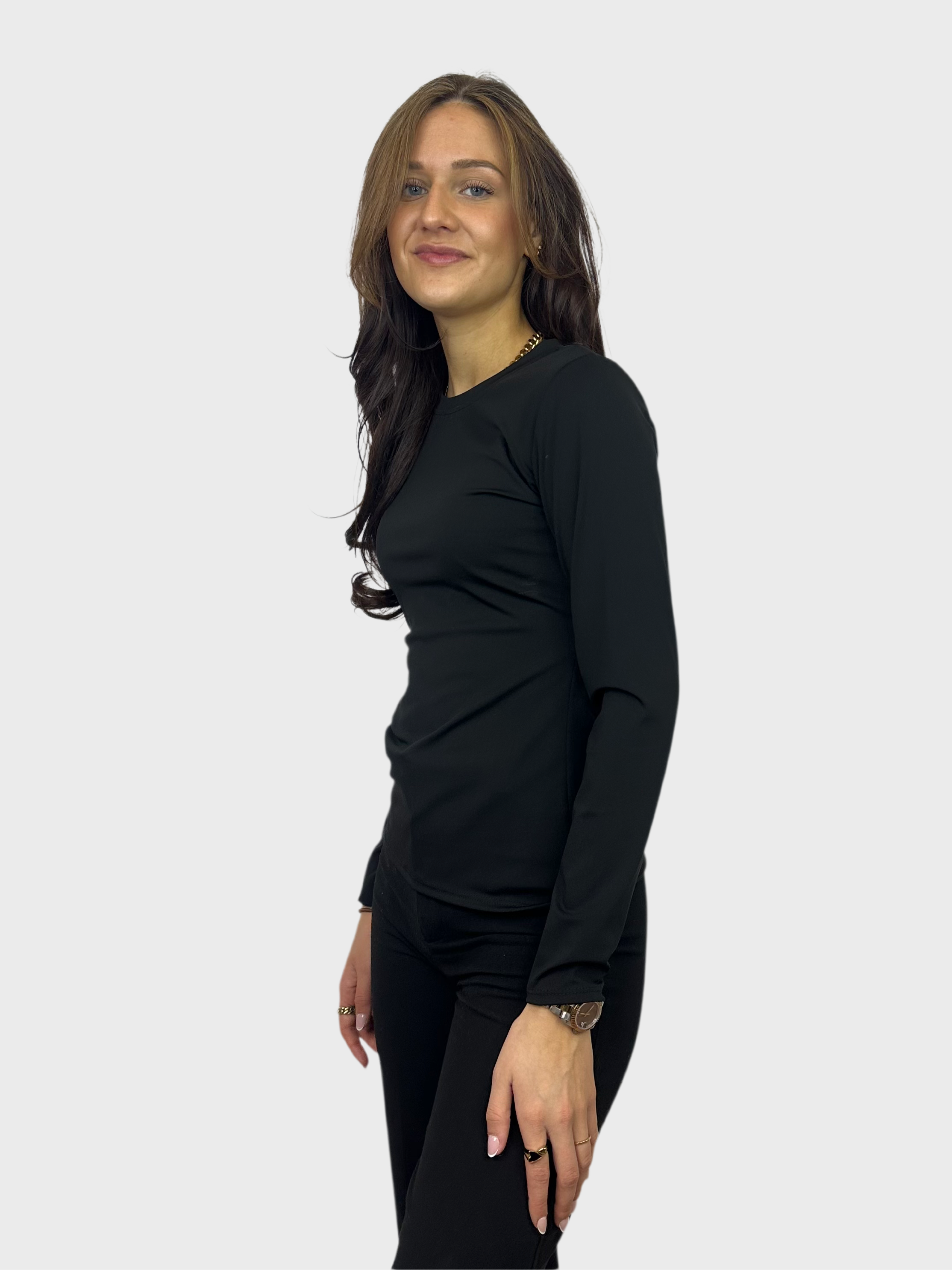 Basic Longsleeve Top - Zwart