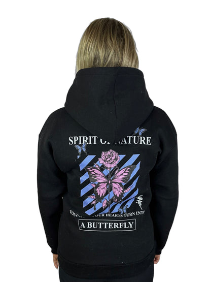 Spirit Butterfly Hoodie - Zwart