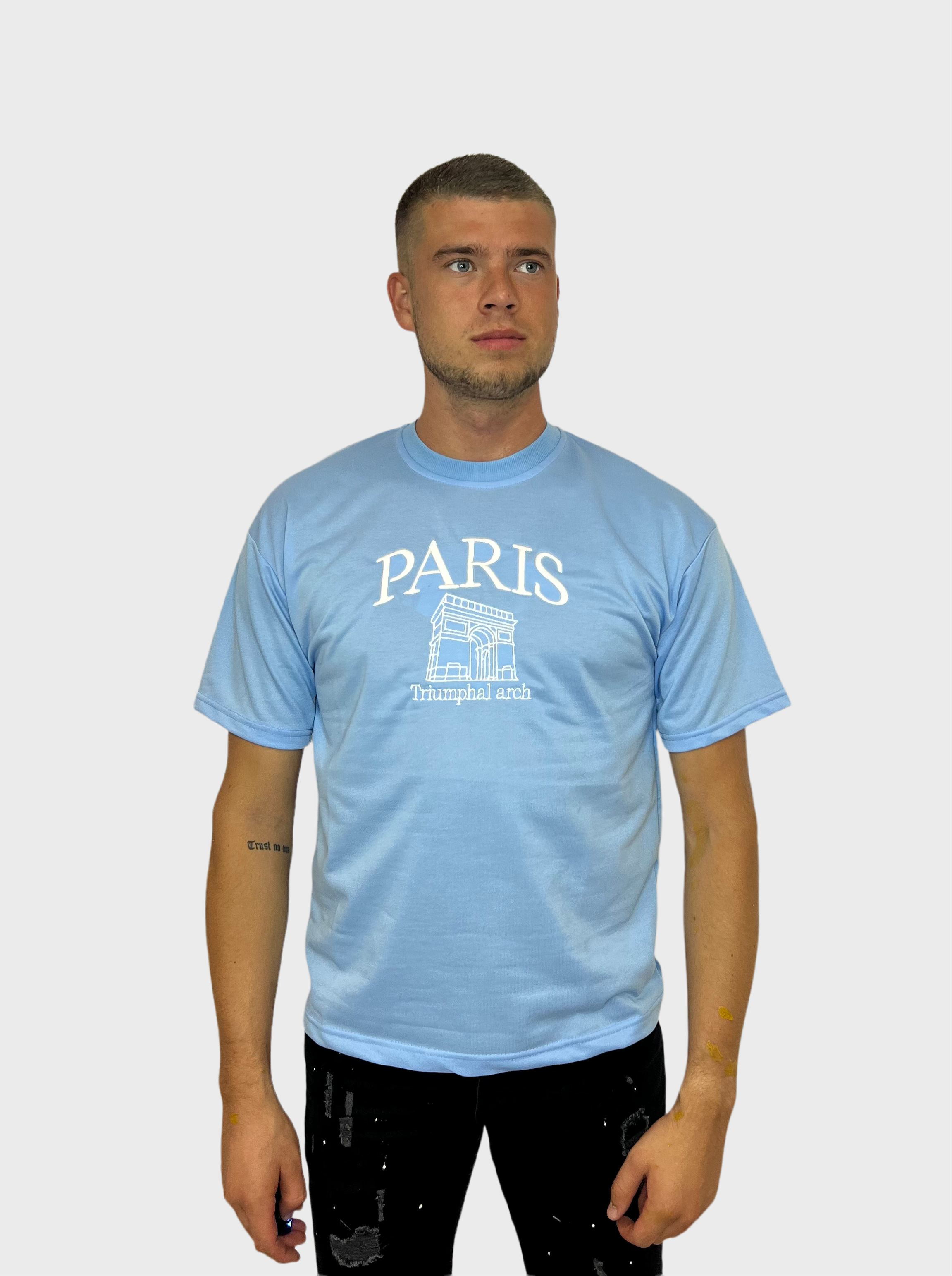 Paris Basic T-Shirt - Baby Blauw